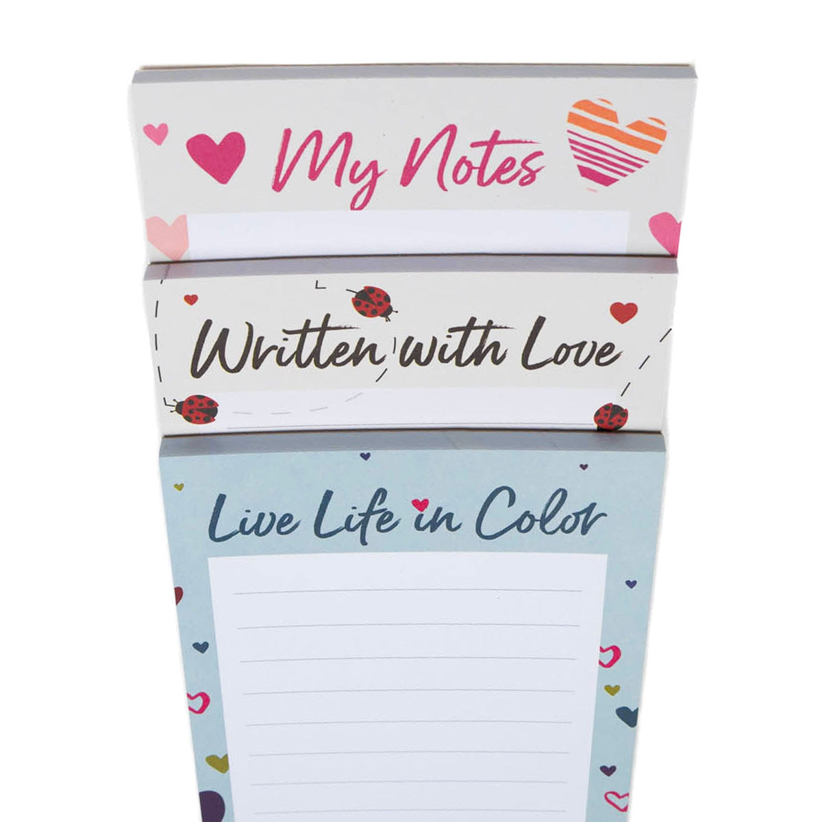 Doodle Notepad 3pk - 4.5&quot; x 11&quot; - LUG LOVE - Doodle_Notepad3pk_45x11_LugLove_03