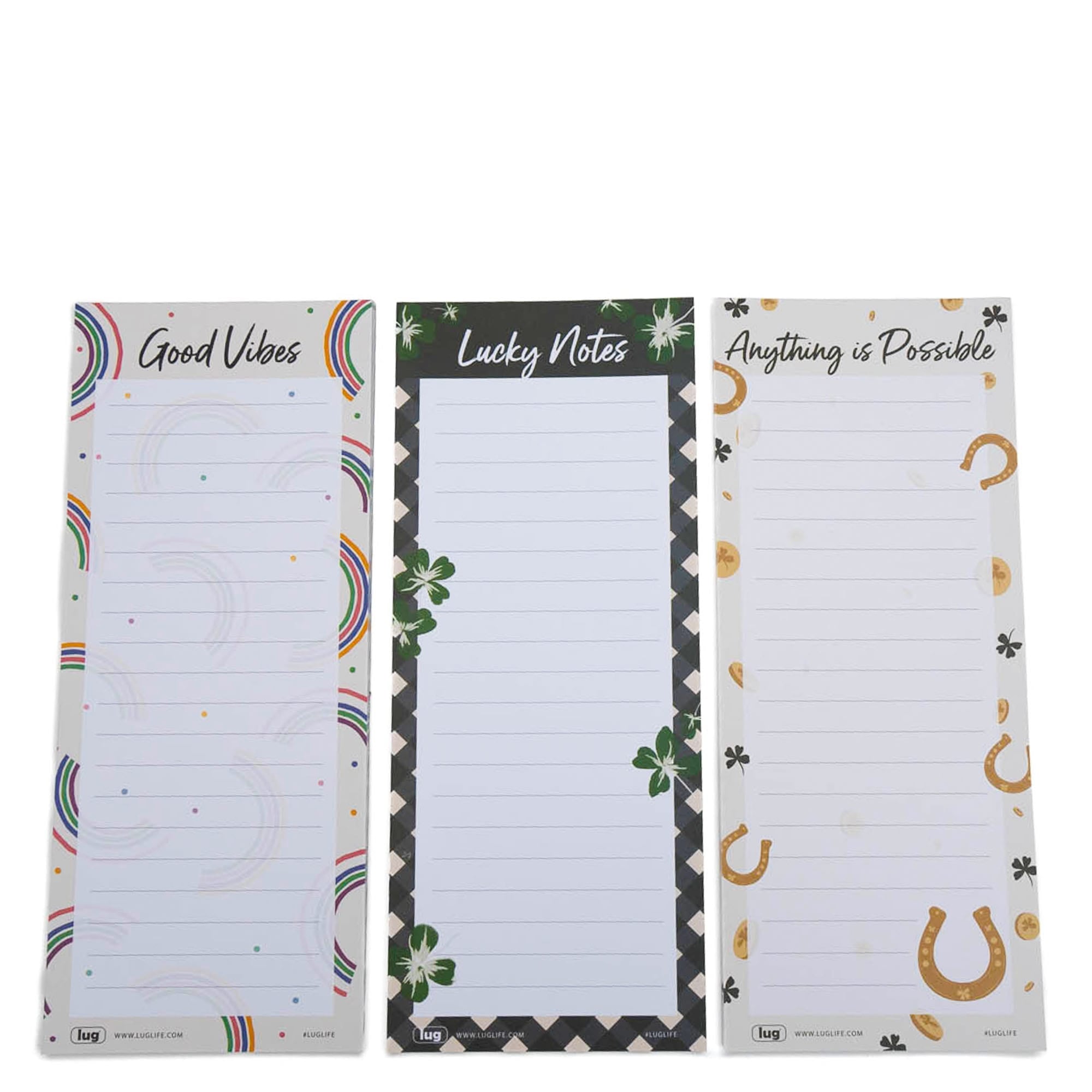 Doodle Notepad 3pk - 4.5" x 11" - ST PATTY - Doodle_Notepad3pk_45x11_StPattys_02