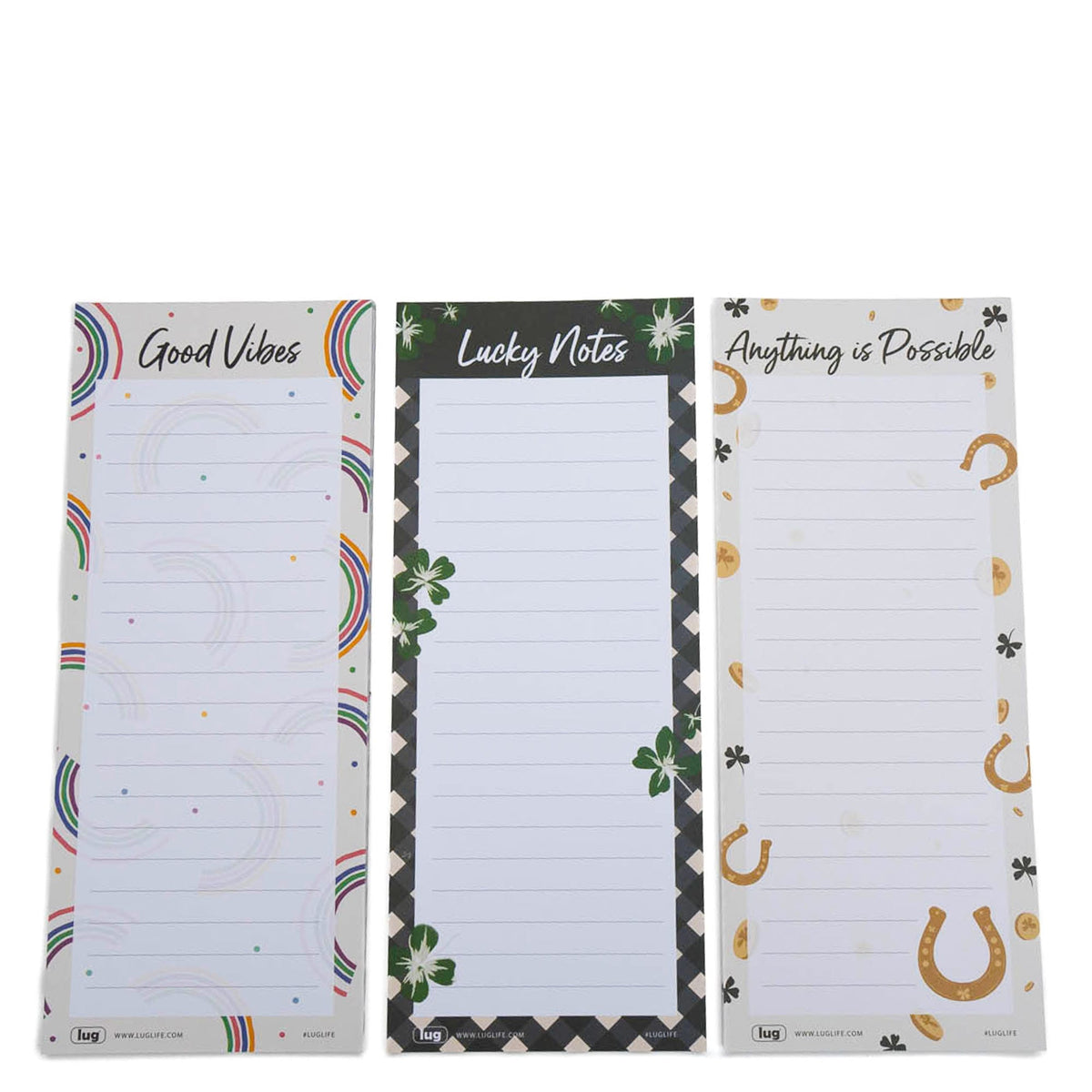 Doodle Notepad 3pk - 4.5&quot; x 11&quot; - ST PATTY - Doodle_Notepad3pk_45x11_StPattys_02