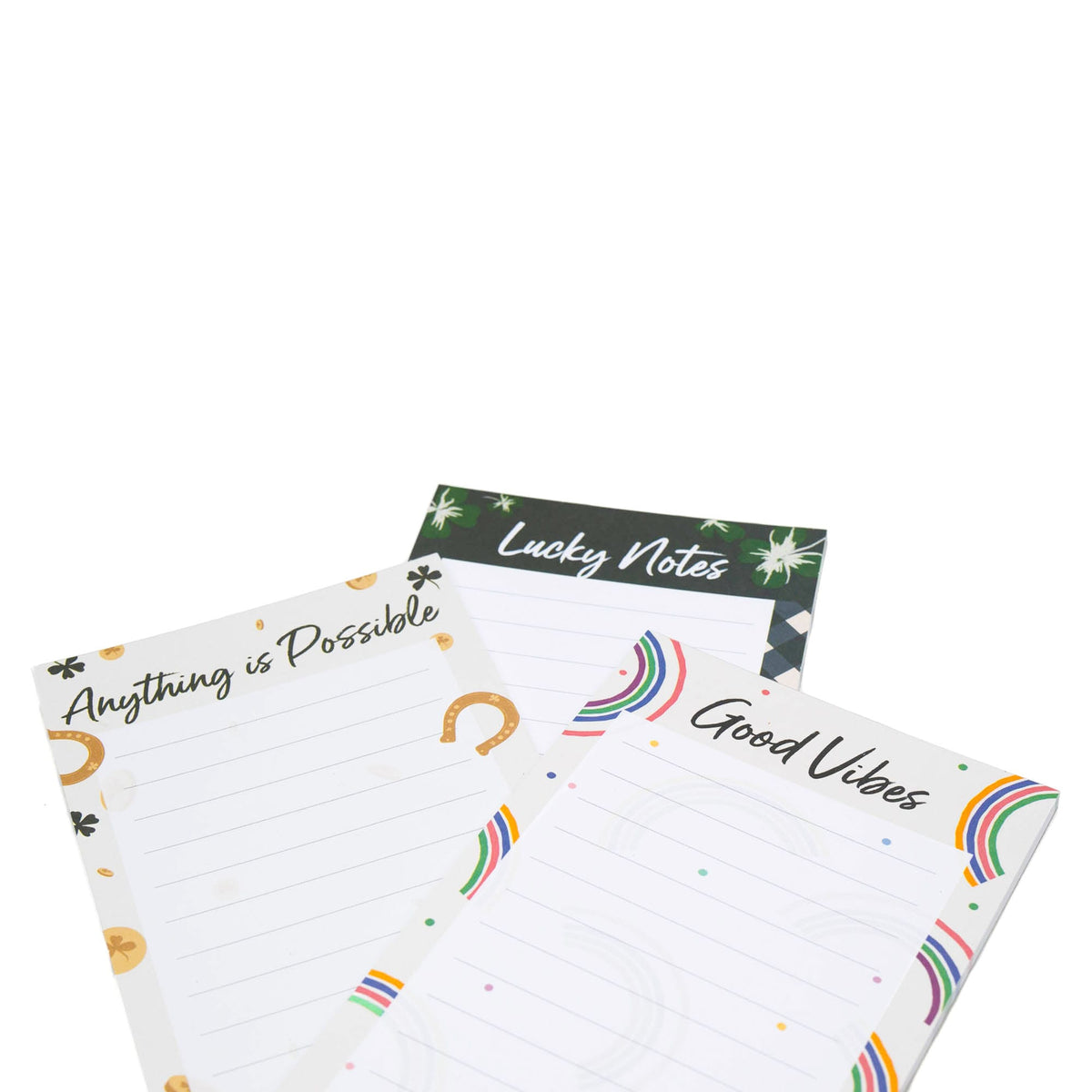 Doodle Notepad 3pk - 4.5&quot; x 11&quot; - ST PATTY - Doodle_Notepad3pk_45x11_StPattys_03