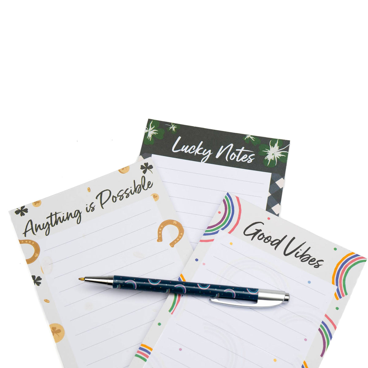 Doodle Notepad 3pk - 4.5&quot; x 11&quot; - ST PATTY - Doodle_Notepad3pk_45x11_StPattys_04