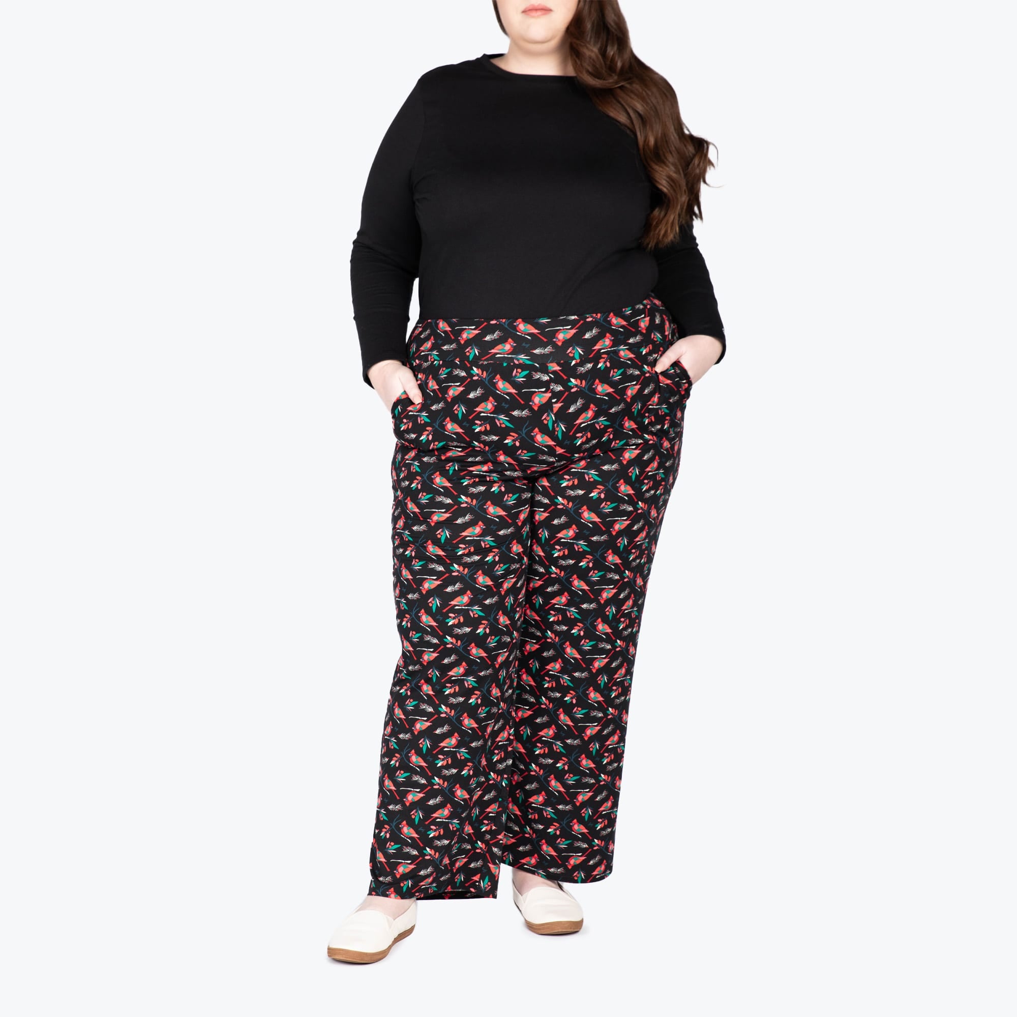 Dory Wide Leg Pants - CARDINALS BLACK - DoryBottom_CardinalsBlack_01