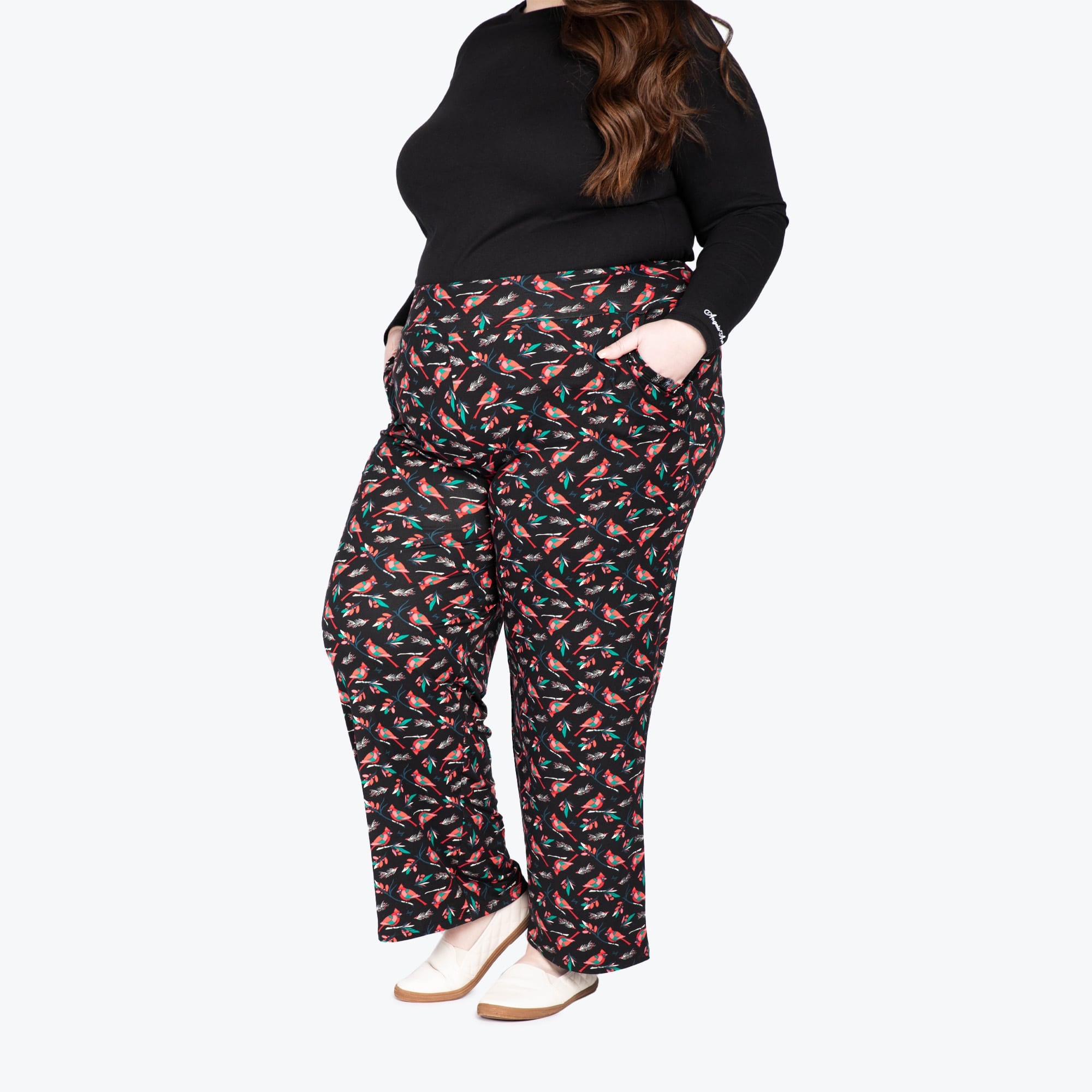 Dory Wide Leg Pants - CARDINALS BLACK - DoryBottom_CardinalsBlack_03