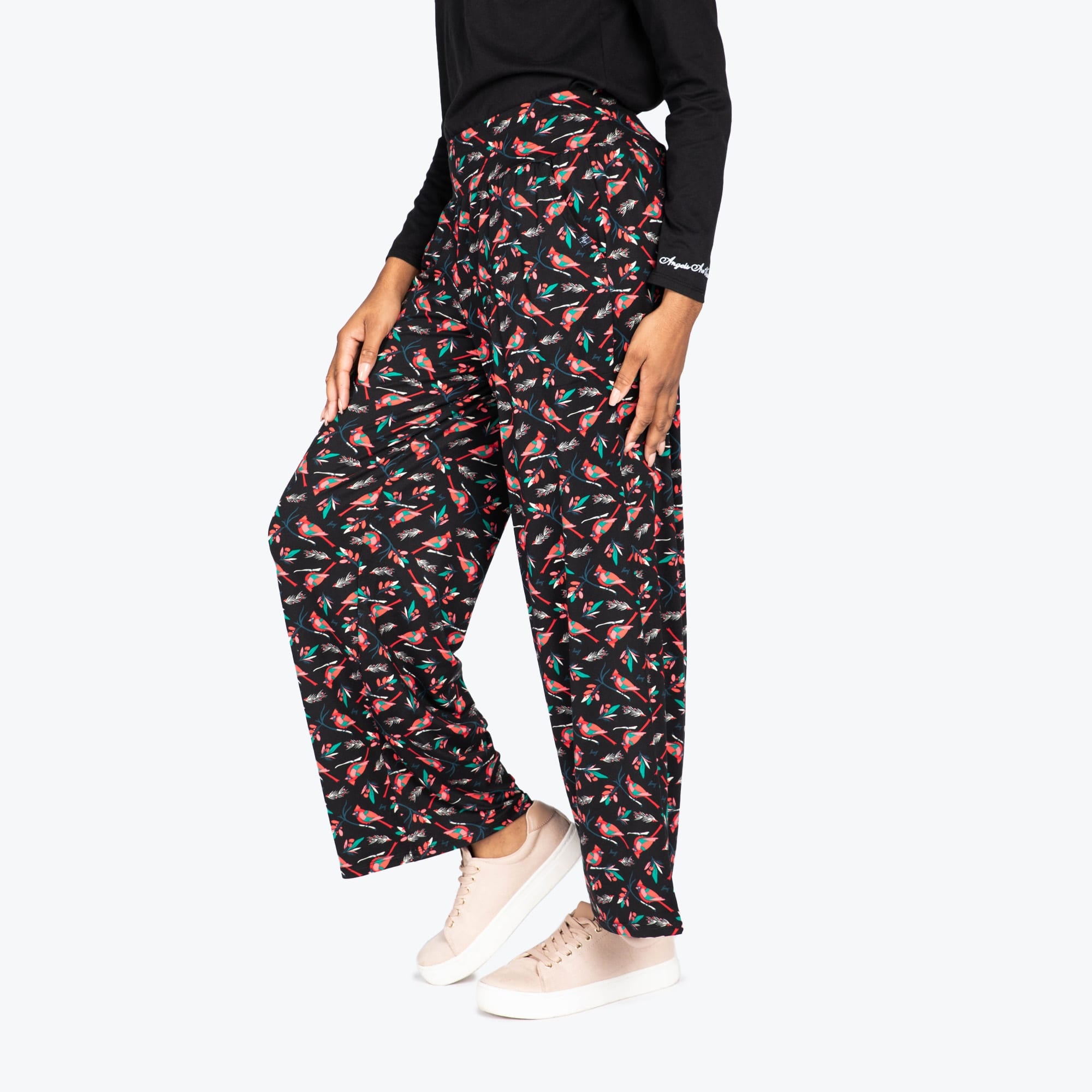 Dory Wide Leg Pants - CARDINALS BLACK - DoryBottom_CardinalsBlack_08