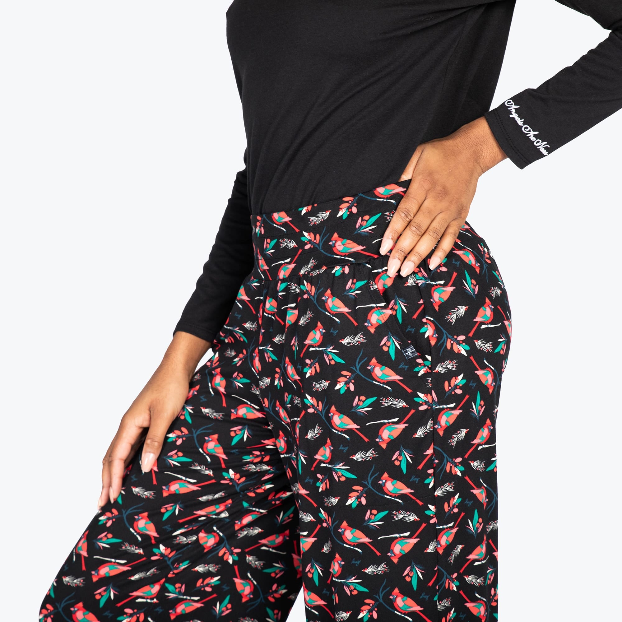 Dory Wide Leg Pants - CARDINALS BLACK - DoryBottom_CardinalsBlack_09