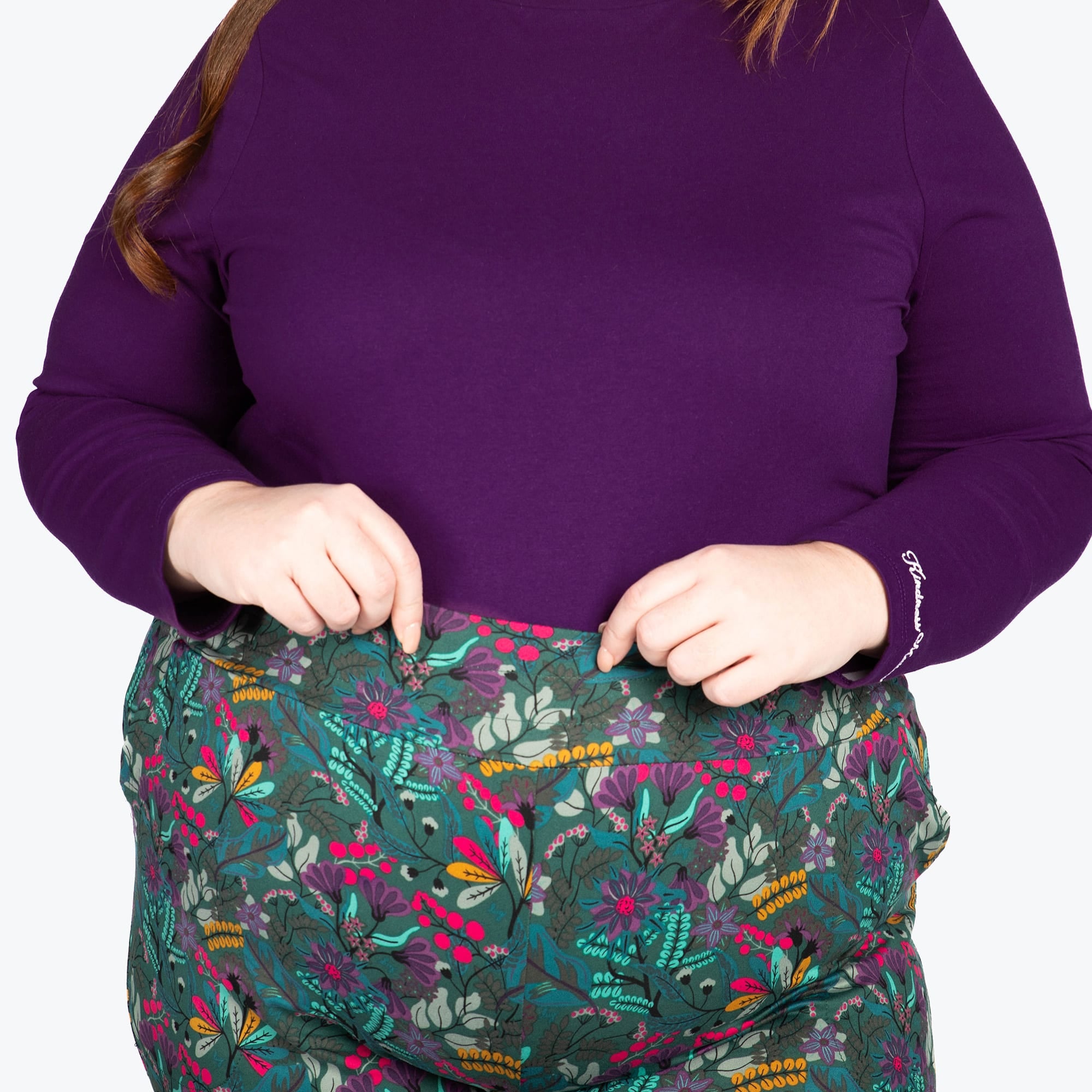 Dory Wide Leg Pants - EVERMORE FLORA GREEN - DoryBottom_EvermoreFloralGreen_02