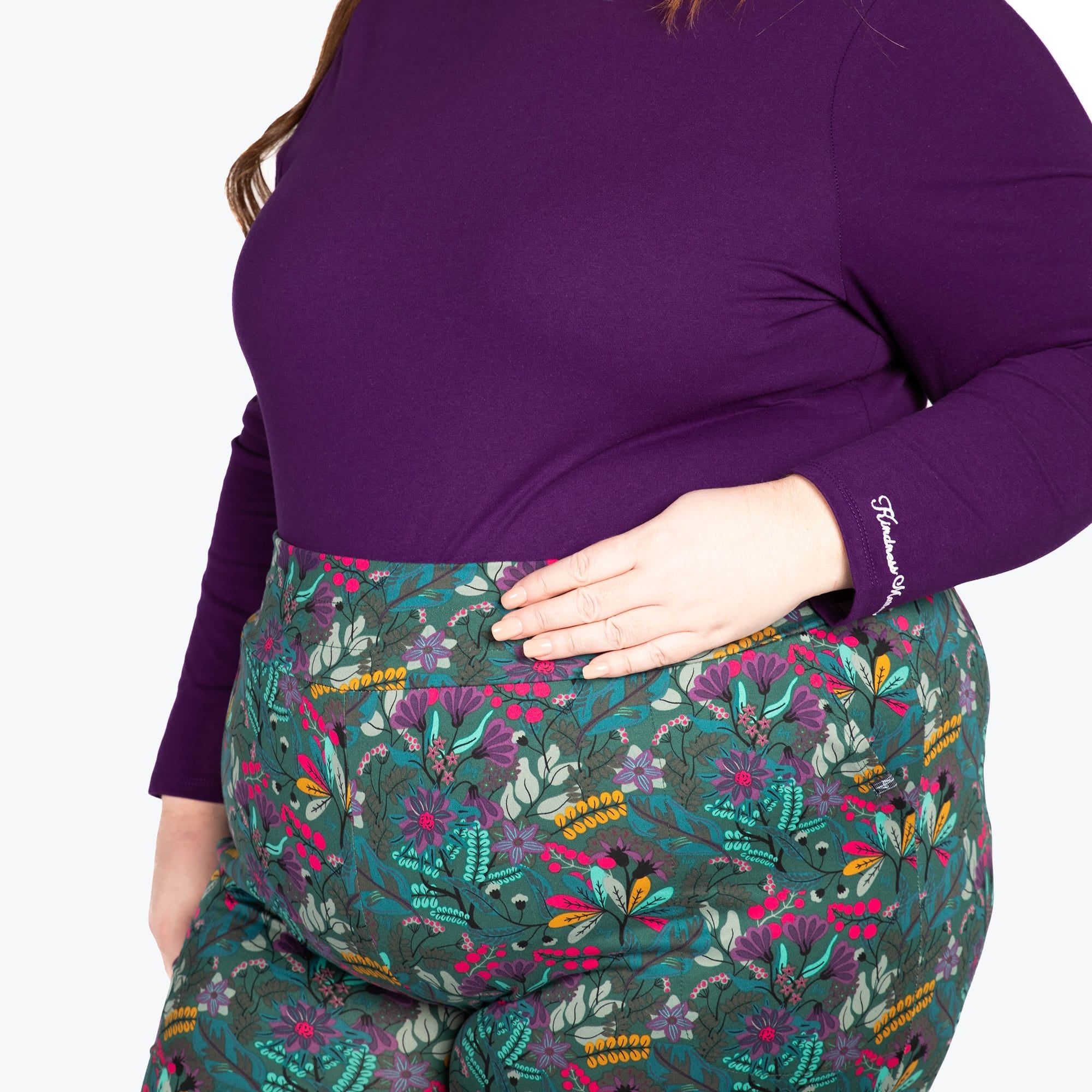 Dory Wide Leg Pants - EVERMORE FLORA GREEN - DoryBottom_EvermoreFloralGreen_03