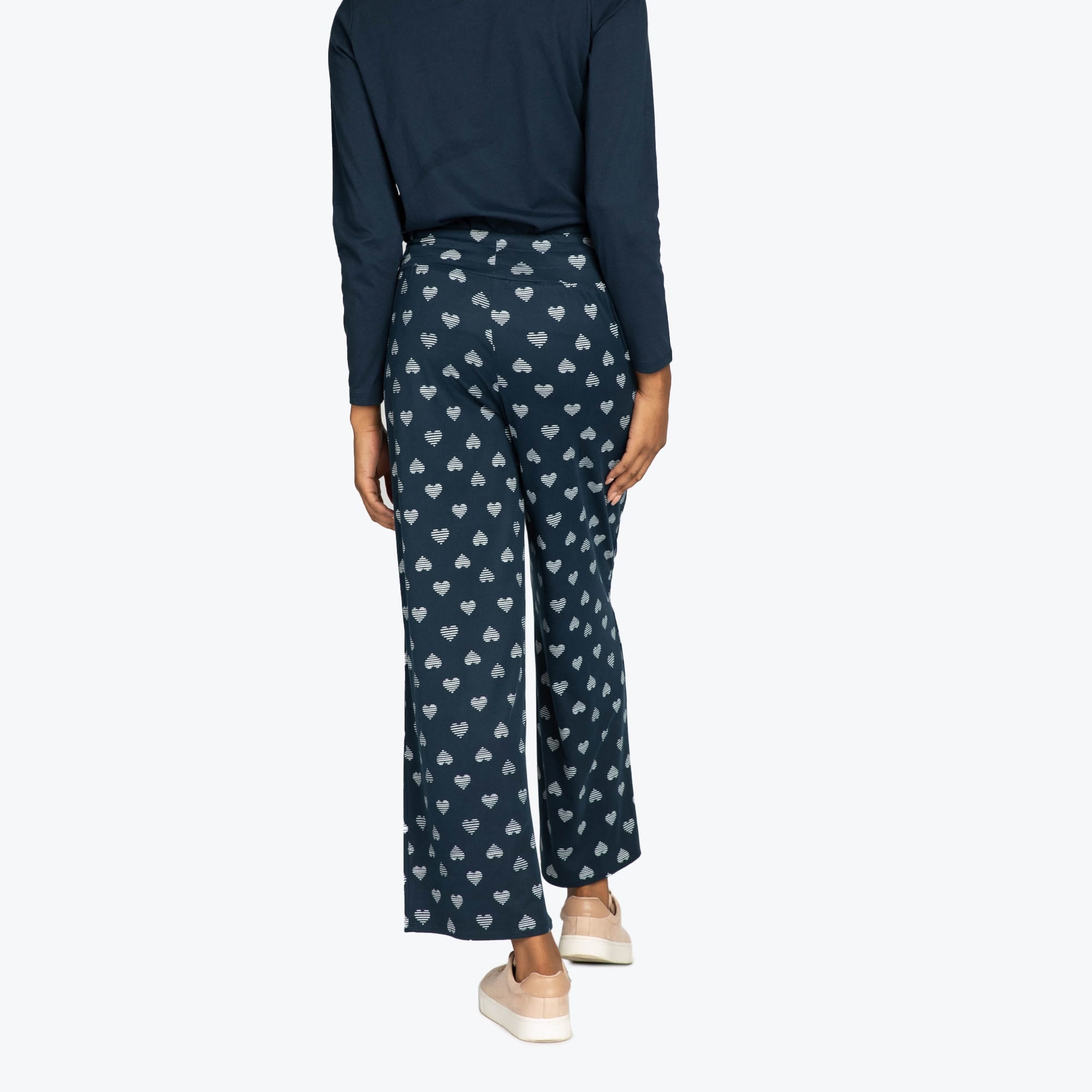 Dory Wide Leg Pants - HEARTS NAVY - DoryBottom_HeartsNavy_010