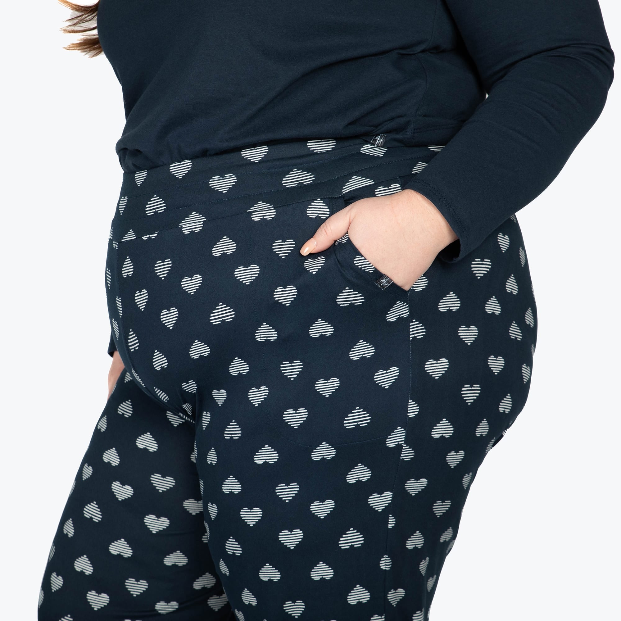 Dory Wide Leg Pants - HEARTS NAVY - DoryBottom_HeartsNavy_03