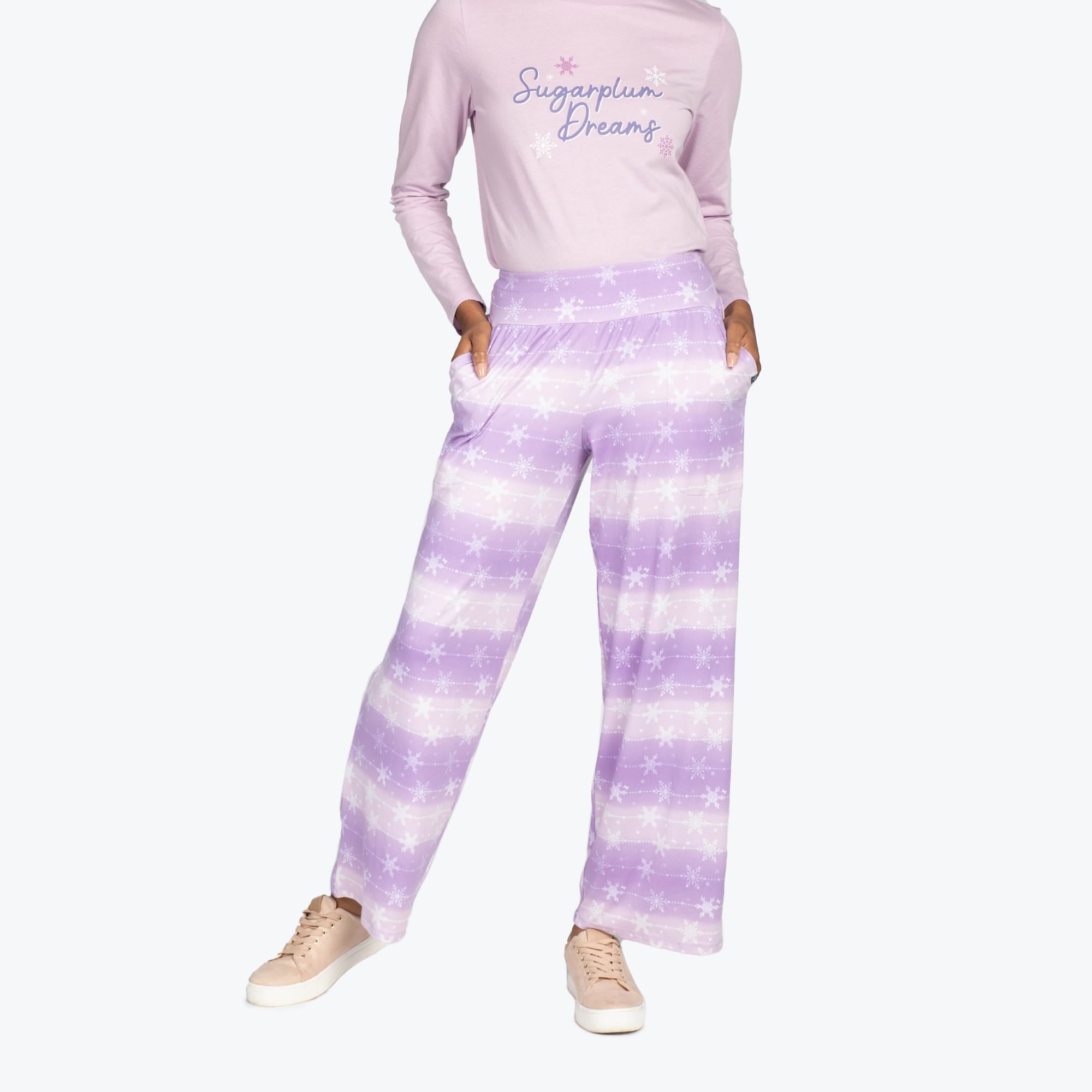 Dory Wide Leg Pants - SNOWFLAKE AMETHYST - DoryBottom_SnowflakeAmethyst_06