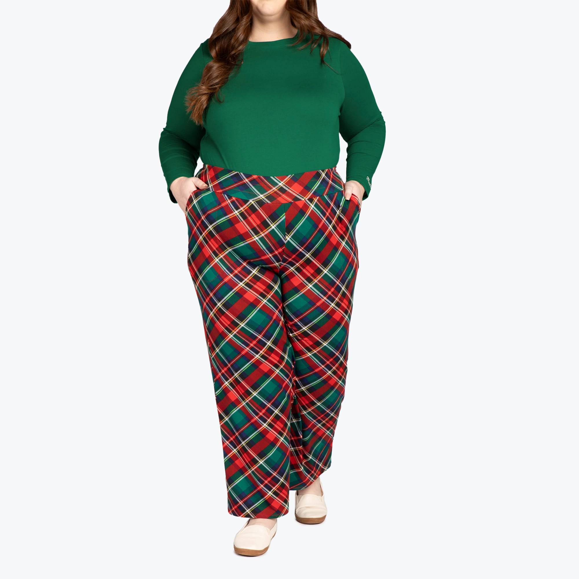 Dory Wide Leg Pants - TARTAN PLAID - DoryBottom_TartanPlaid_01_f4692f1d-c213-4a40-a3d8-7ca051797944