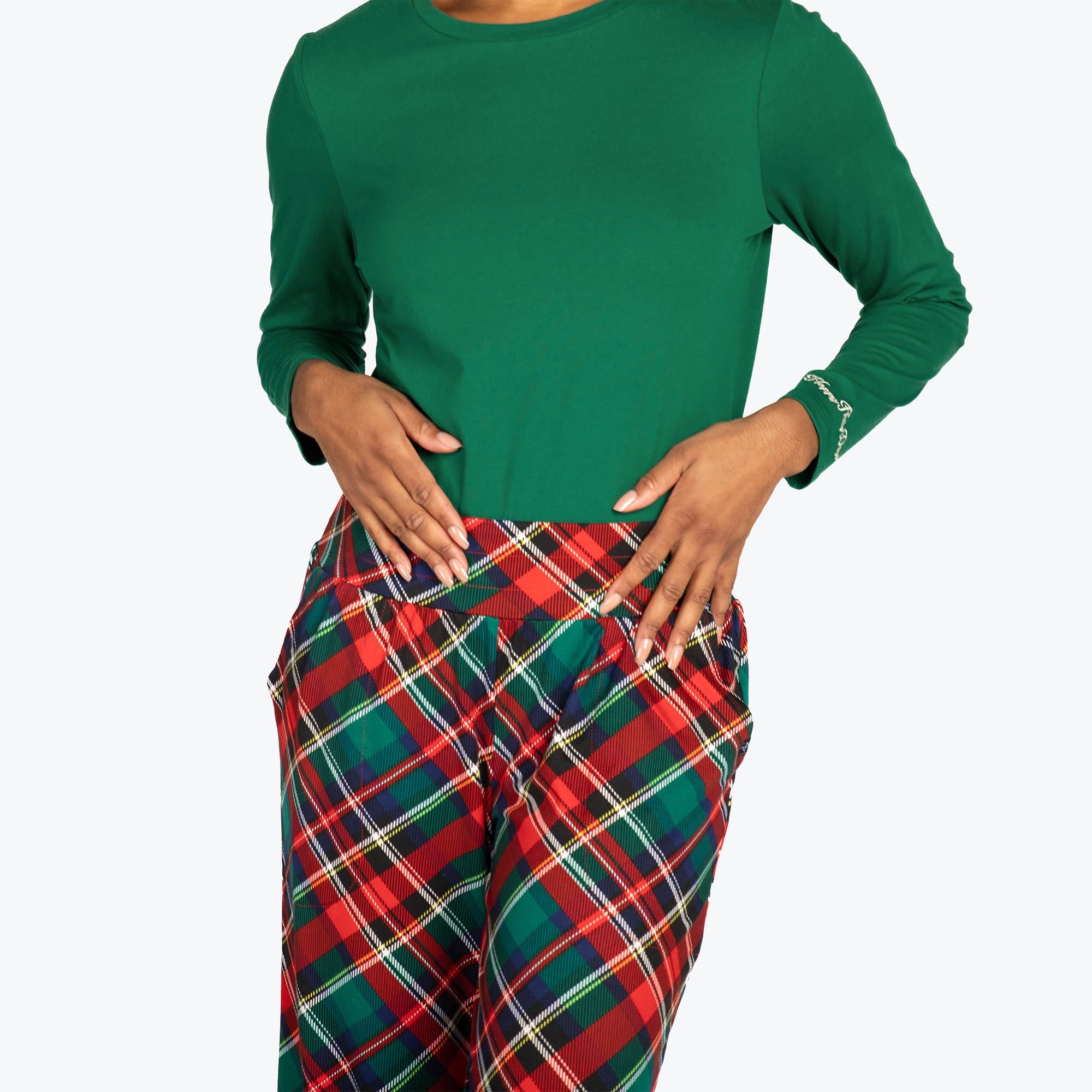 Dory Wide Leg Pants - TARTAN PLAID - DoryBottom_TartanPlaid_06