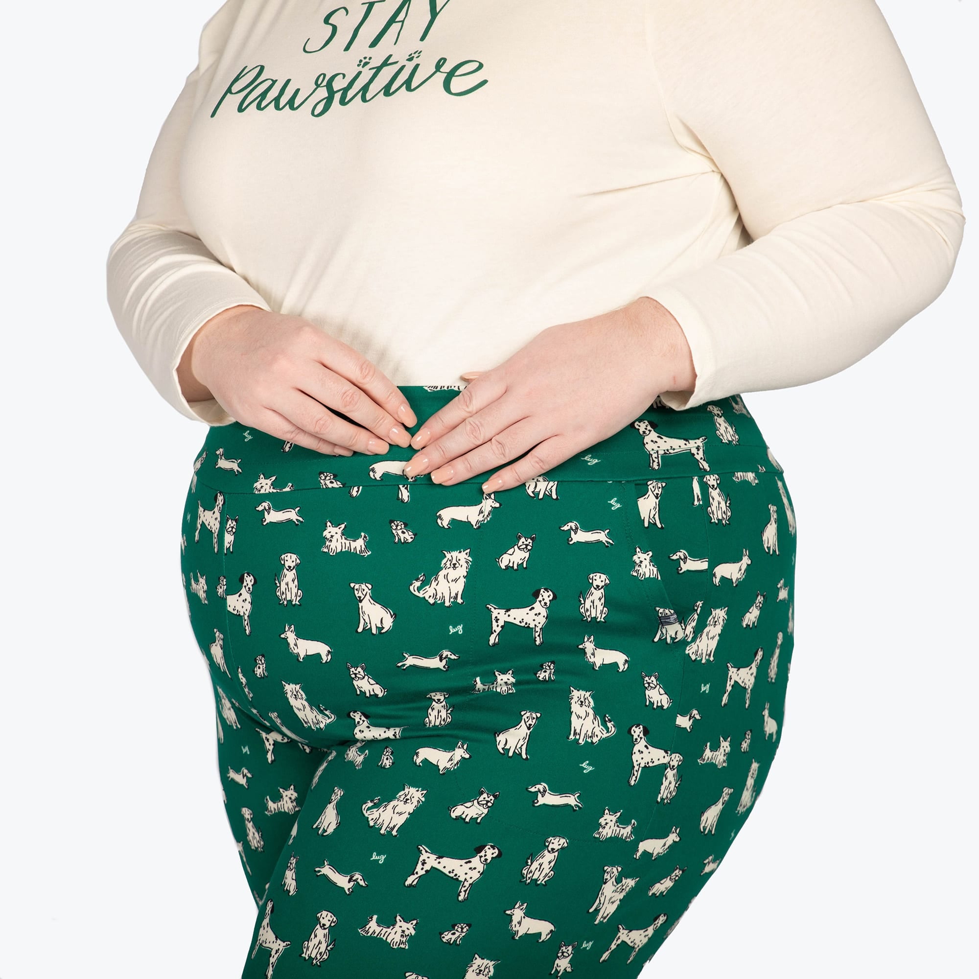 Dory Wide Leg Pants - WOOF GREEN - DoryBottom_WoofGreen_03