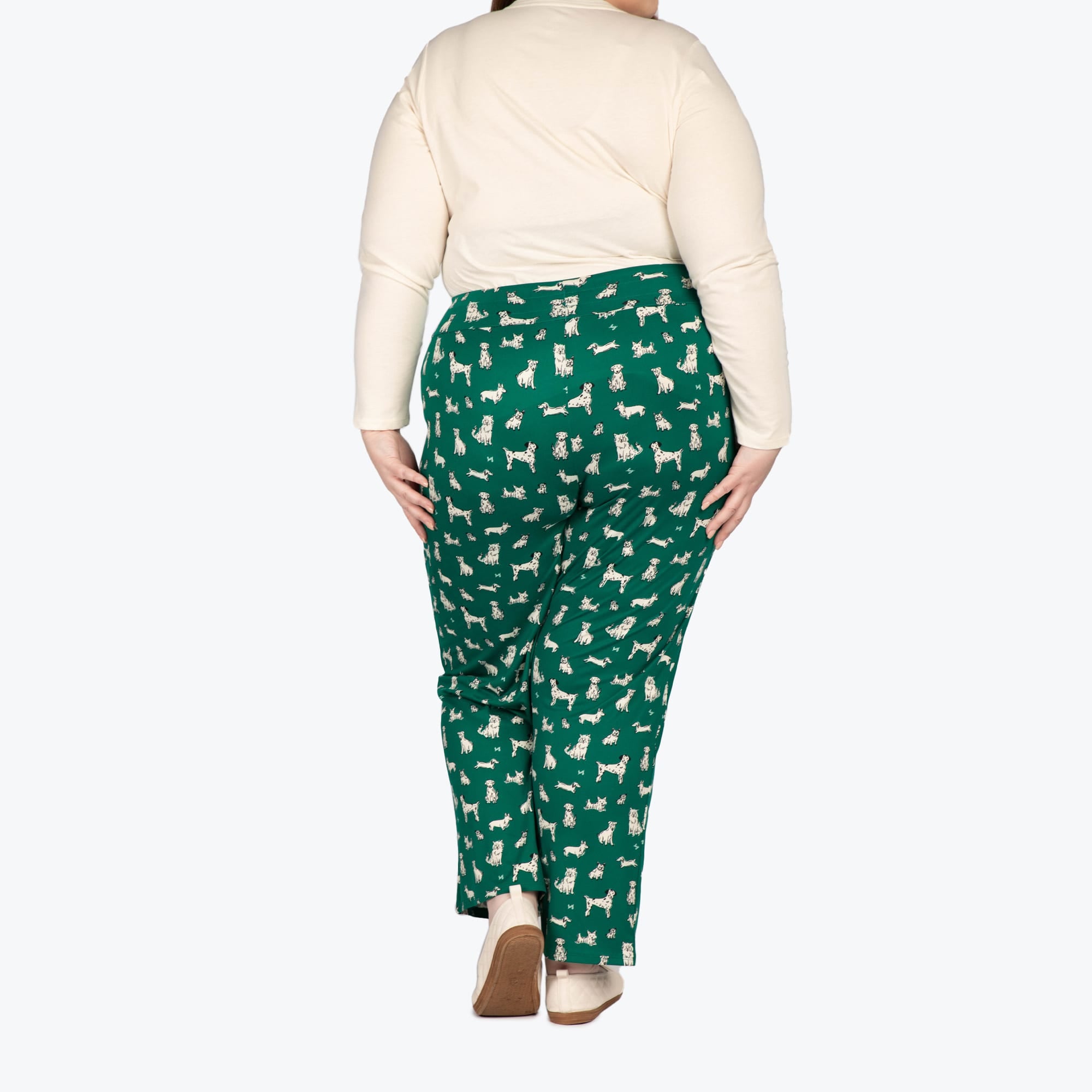 Dory Wide Leg Pants - WOOF GREEN - DoryBottom_WoofGreen_04
