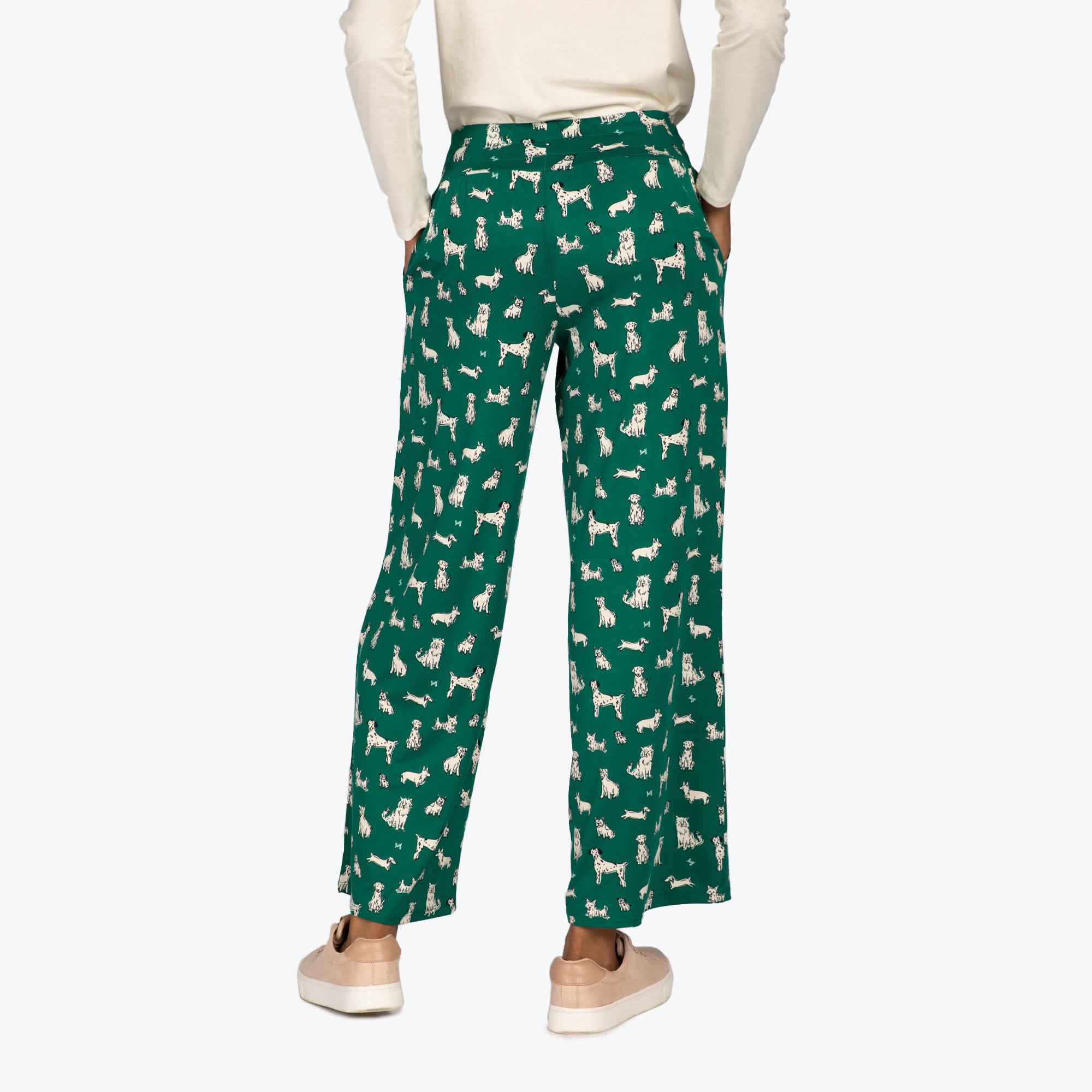 Dory Wide Leg Pants - WOOF GREEN - DoryBottom_WoofGreen_08