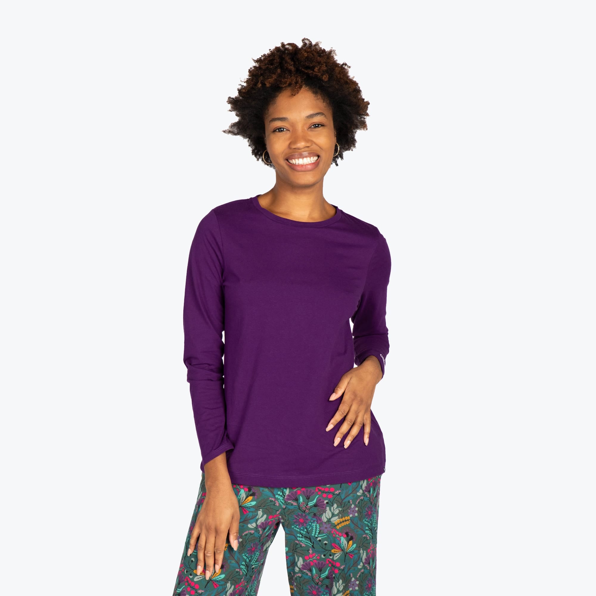 Dory Long Sleeve Top - CONCORD PURPLE - DoryTop_AmethystPurple_S_01