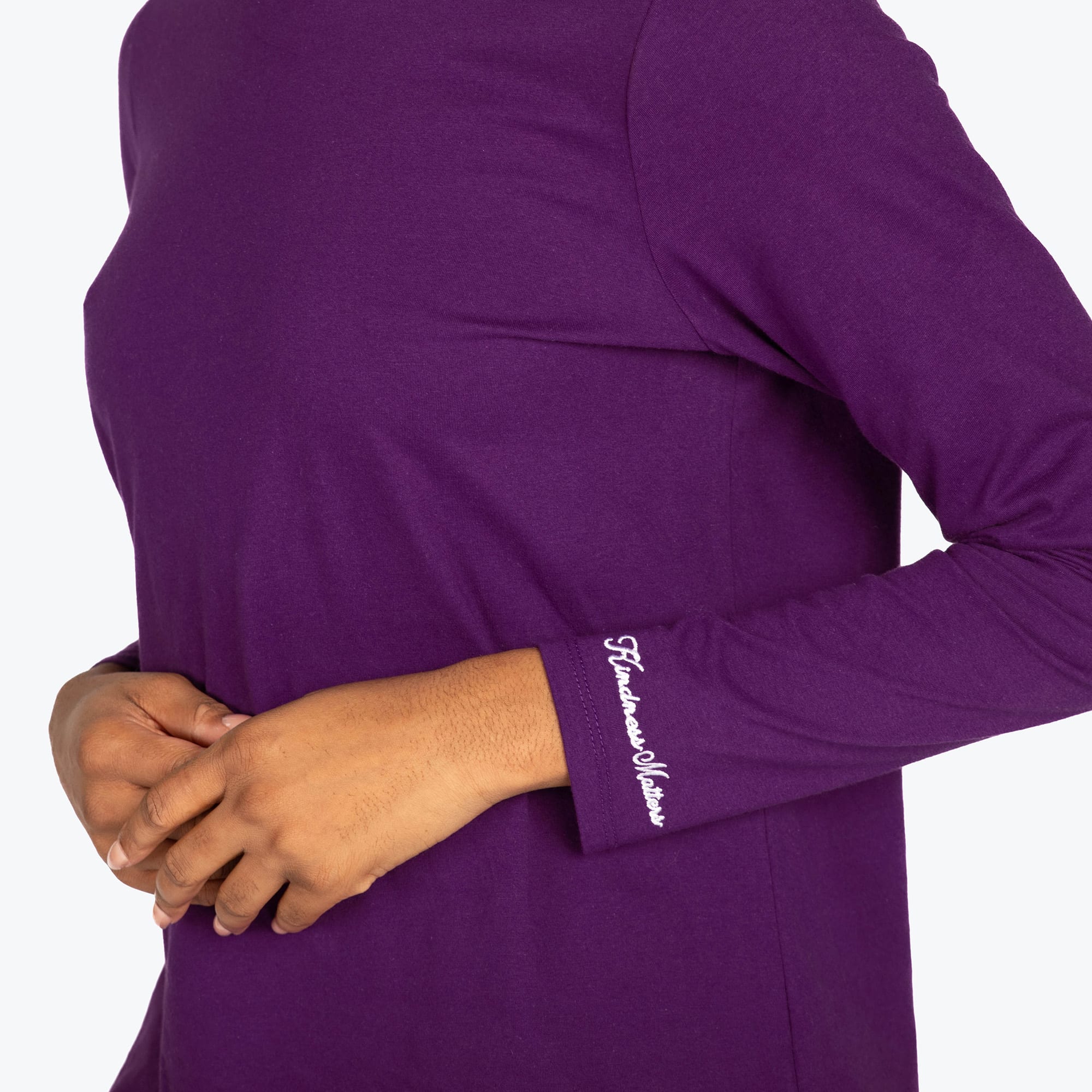 Dory Long Sleeve Top - CONCORD PURPLE - DoryTop_AmethystPurple_S_02
