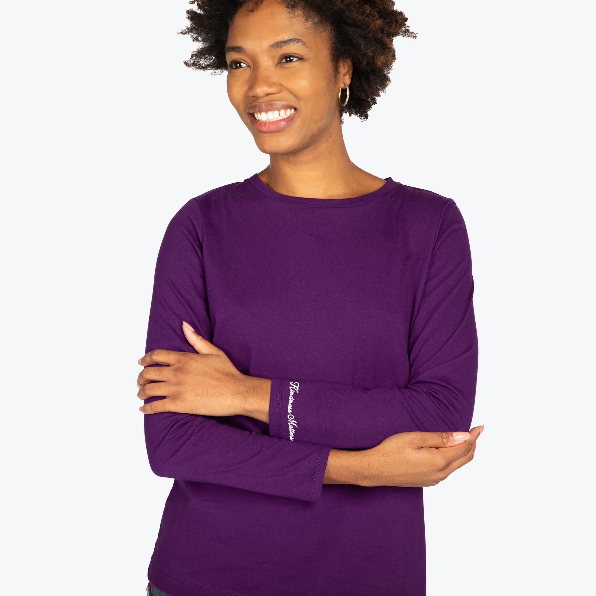 Dory Long Sleeve Top - CONCORD PURPLE - DoryTop_AmethystPurple_S_03