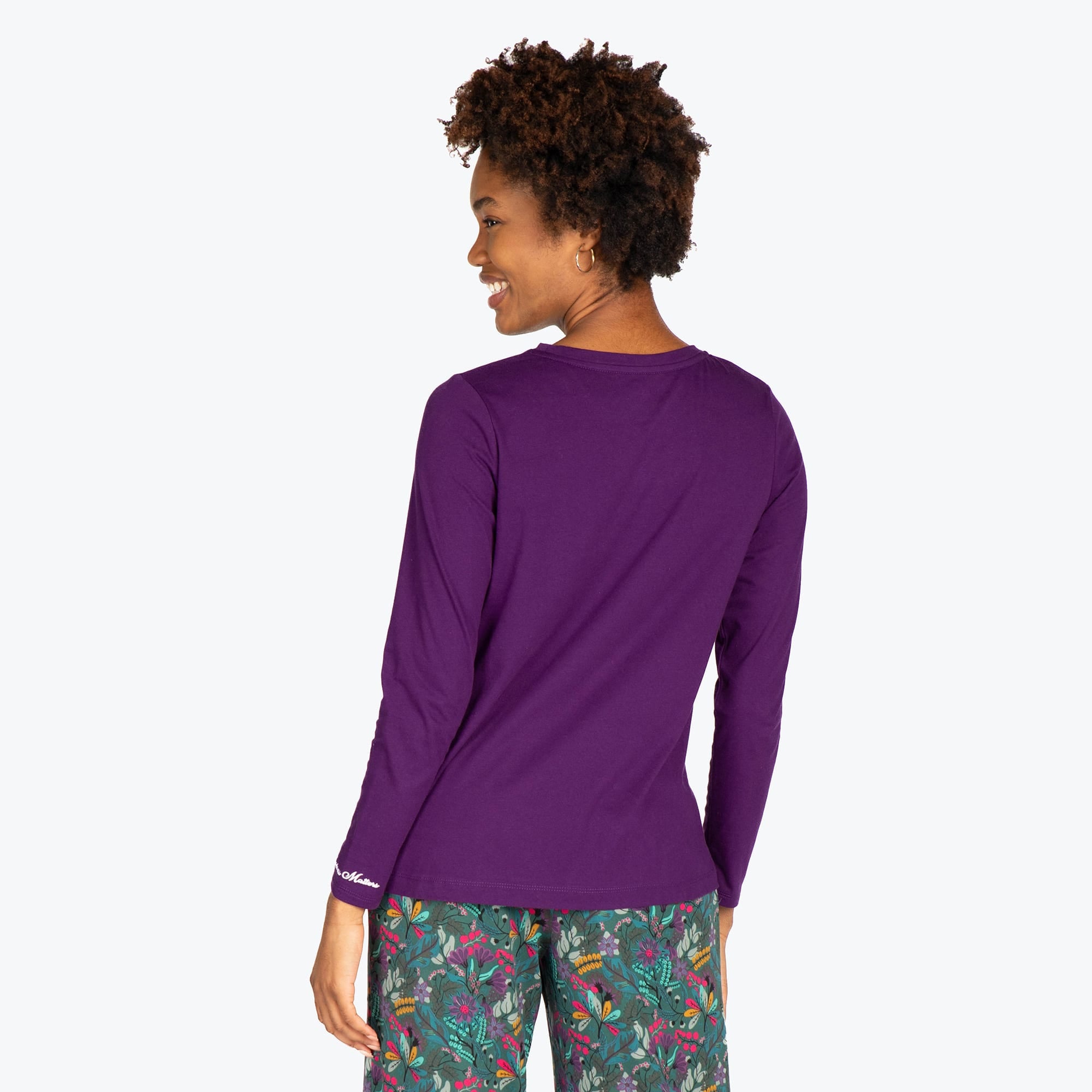 Dory Long Sleeve Top - CONCORD PURPLE - DoryTop_AmethystPurple_S_04