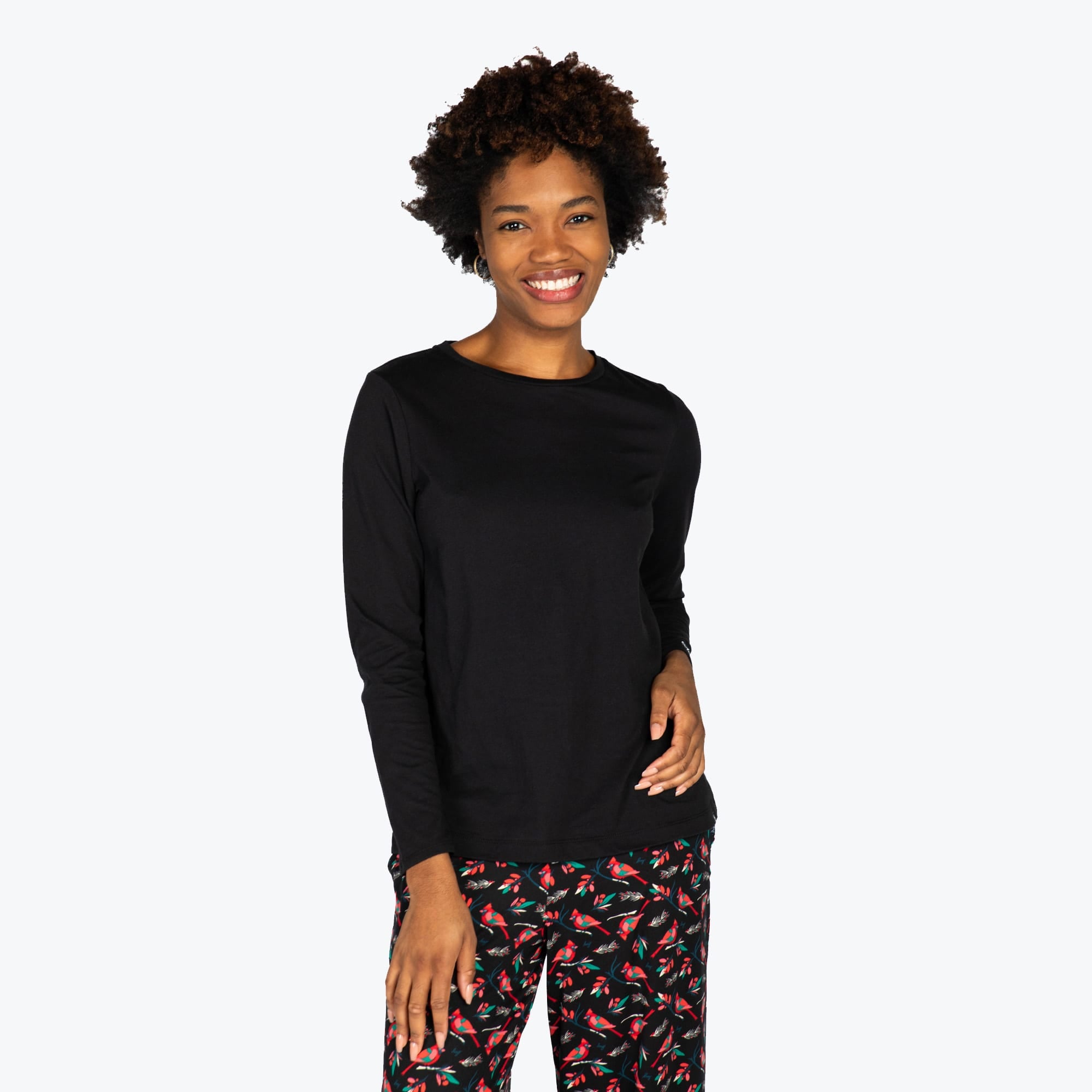 Dory Long Sleeve Top - BLACK - DoryTop_Black_S_01