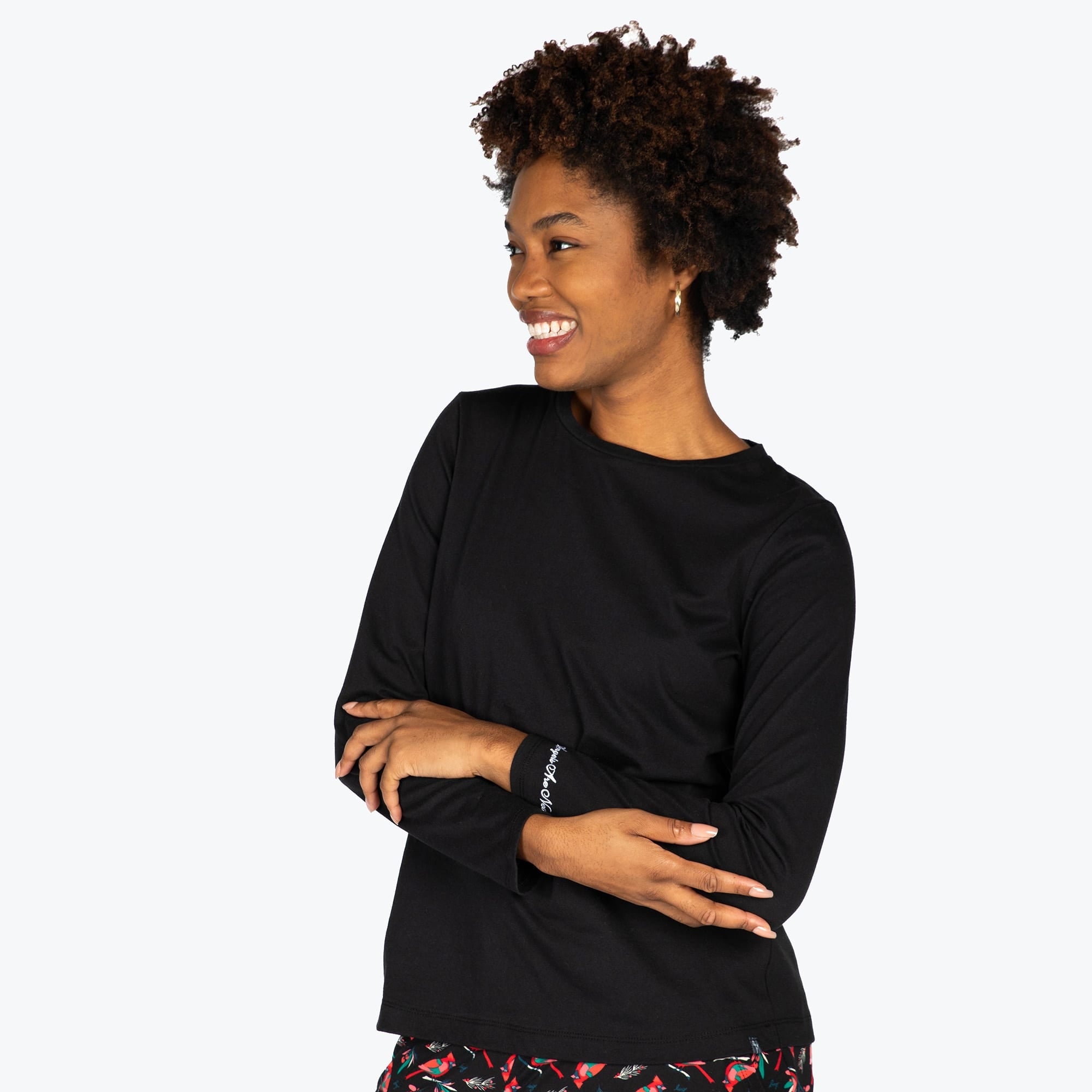 Dory Long Sleeve Top - BLACK - DoryTop_Black_S_02