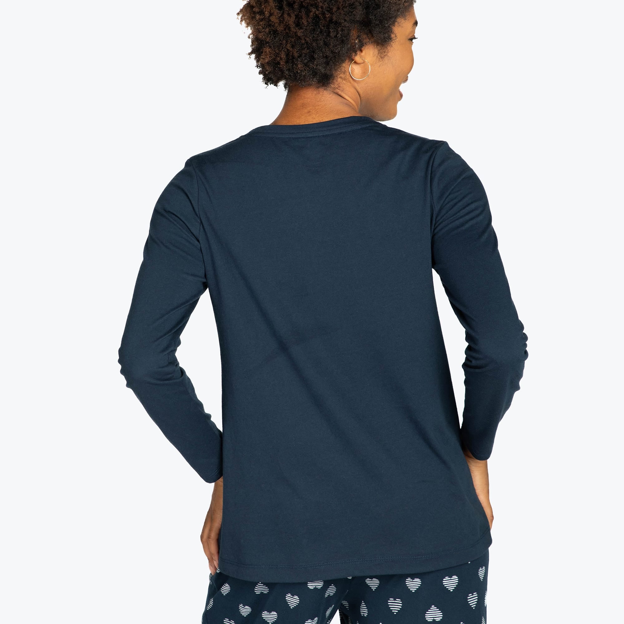 Dory Long Sleeve Top - NAVY BLUE - DoryTop_NavyBlue_S_03
