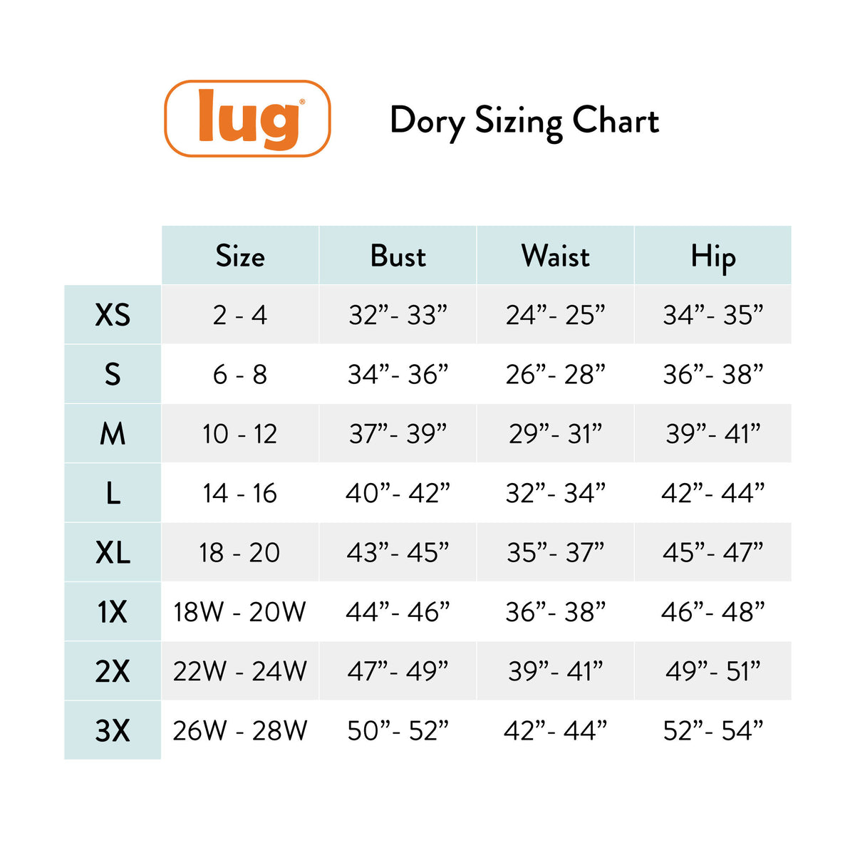 Dory Long Sleeve Top - - DoryTop_Sizing_Chart_2023_9ffea857-cd70-4e92-aa66-ac1f8ec99842