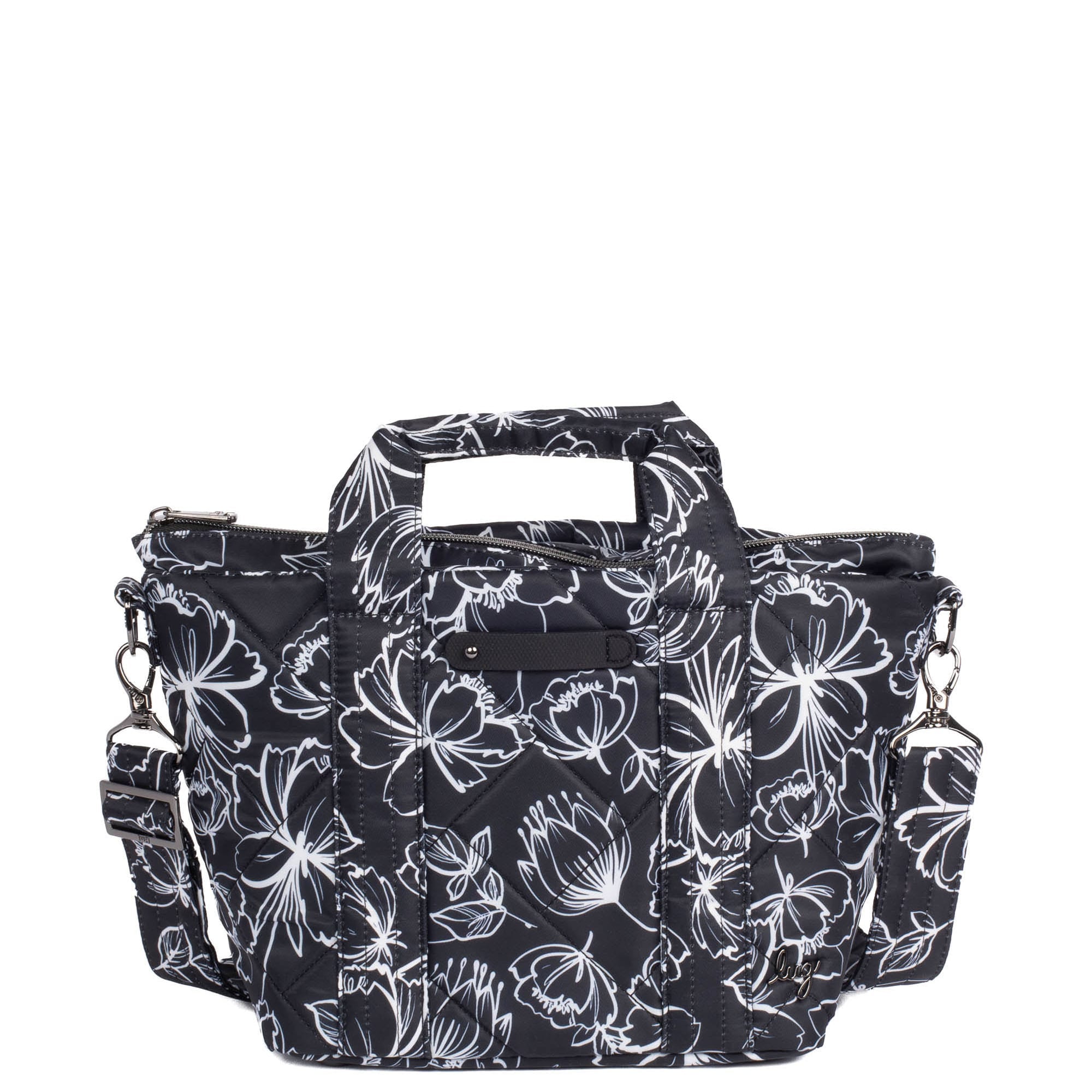 Dory Crossbody Bag - OUTLINE FLORAL BLACK - Dory_OutlineFloralBlack_01
