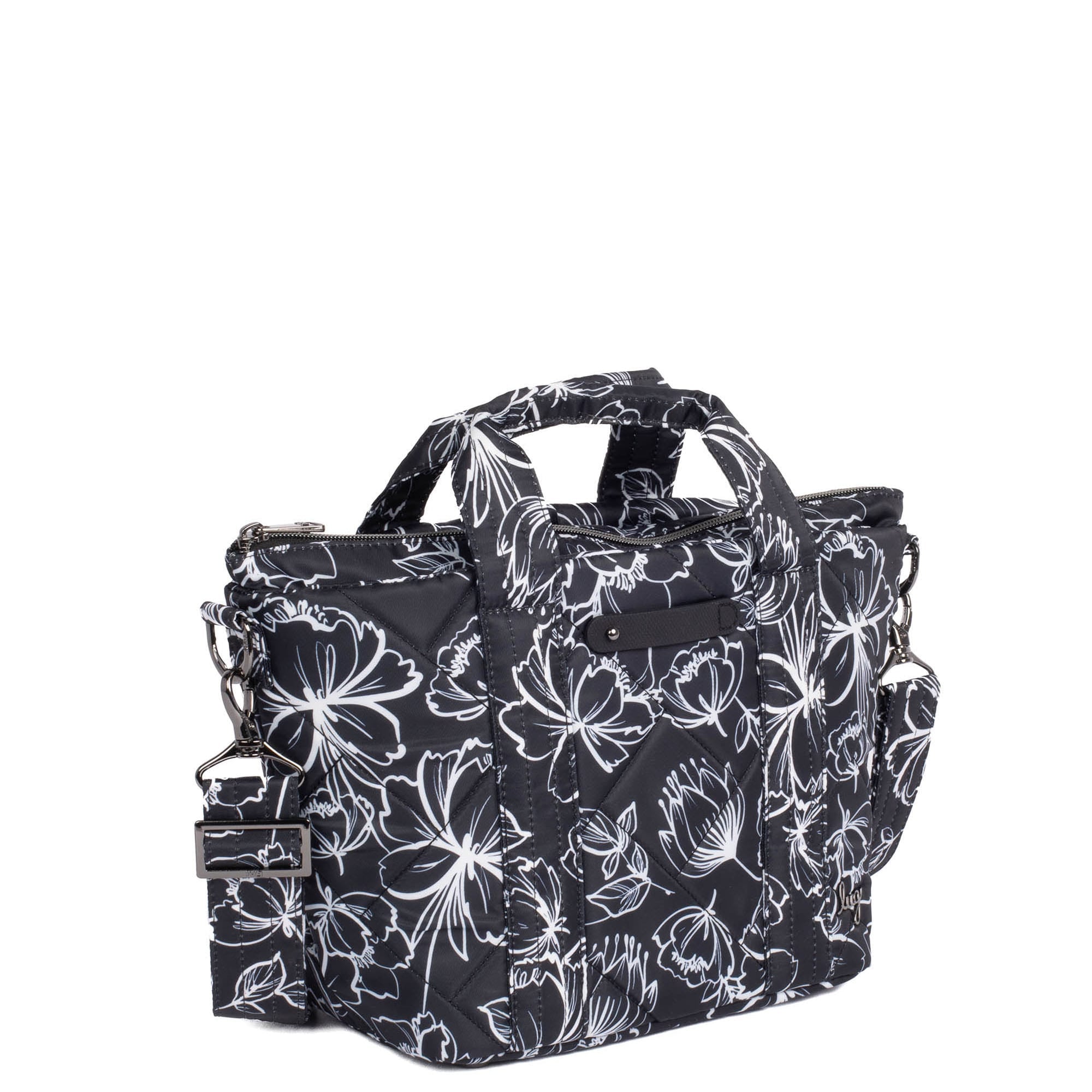 Dory Crossbody Bag - OUTLINE FLORAL BLACK - Dory_OutlineFloralBlack_02