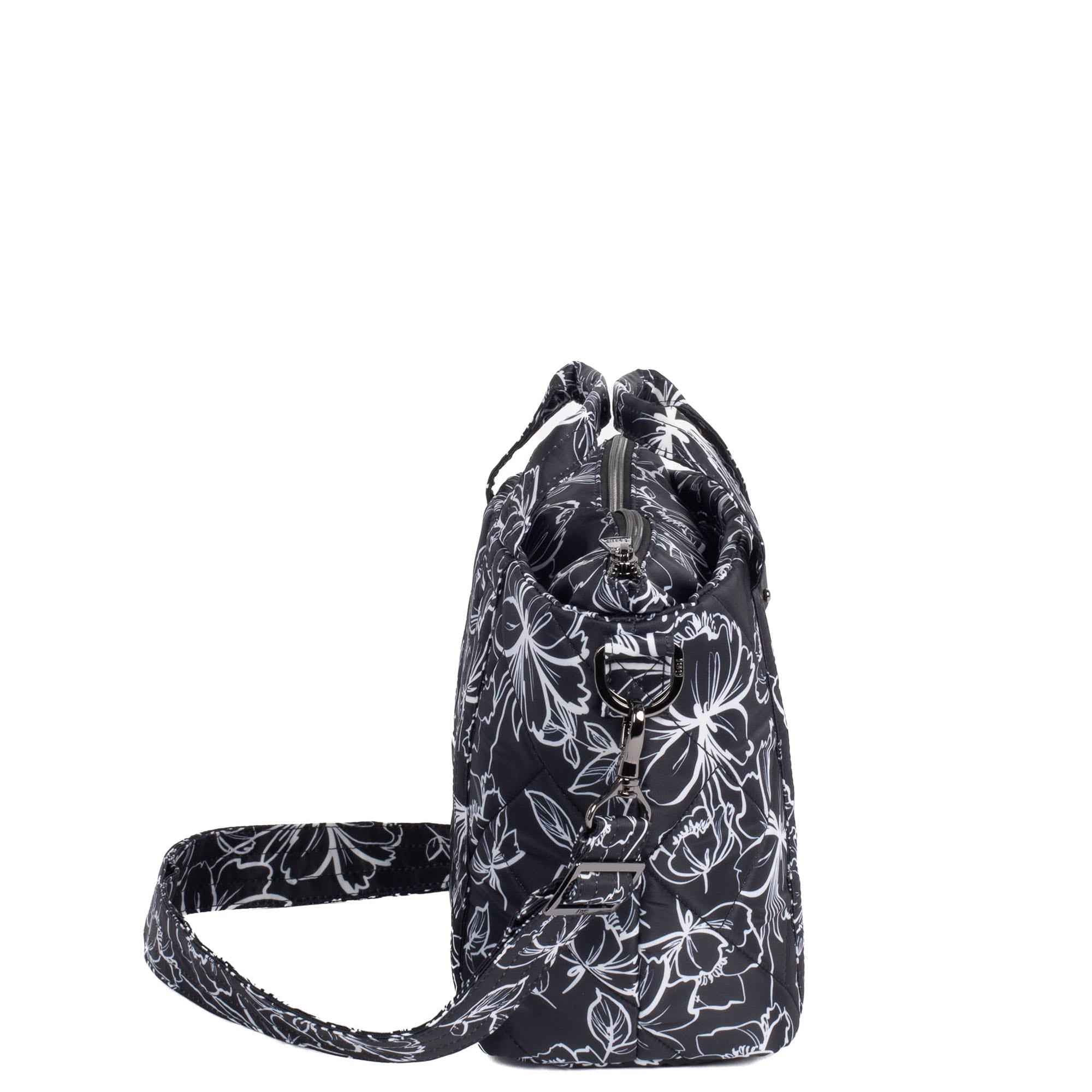 Dory Crossbody Bag - OUTLINE FLORAL BLACK - Dory_OutlineFloralBlack_03