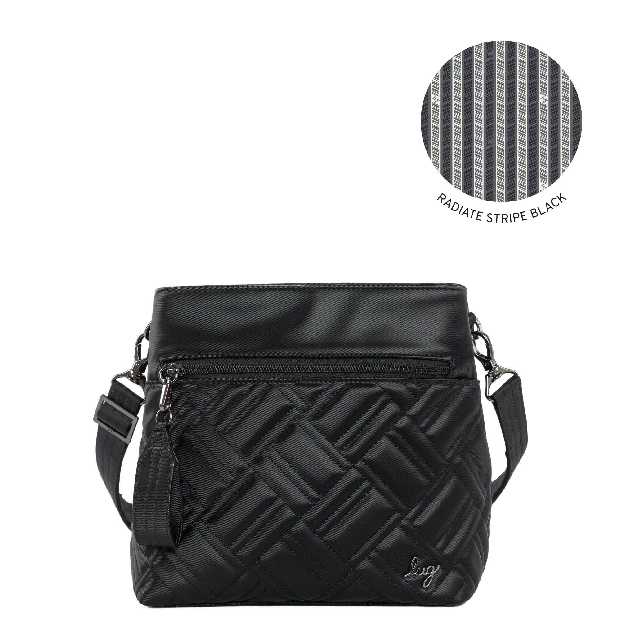 Double Dip Satin Luxe VL Crossbody Bag - BLACK - Double-Dip_Black