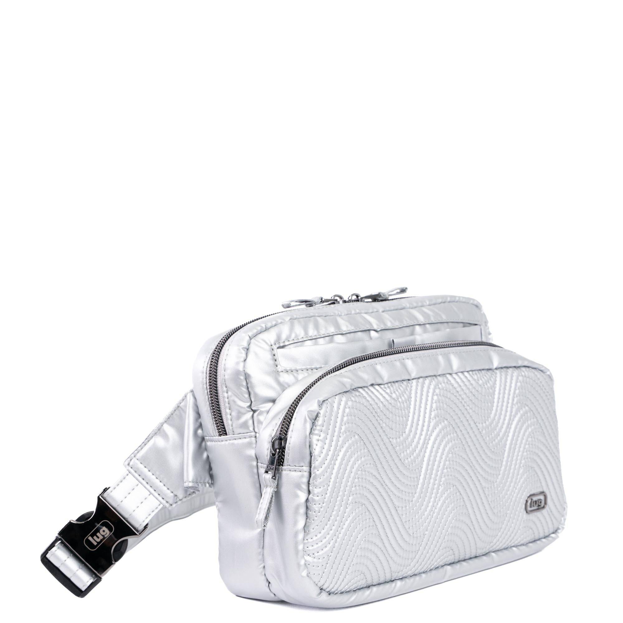 Double Back Belt Bag - METALLIC SILVER - DoubleBack_MetallicSilver_02