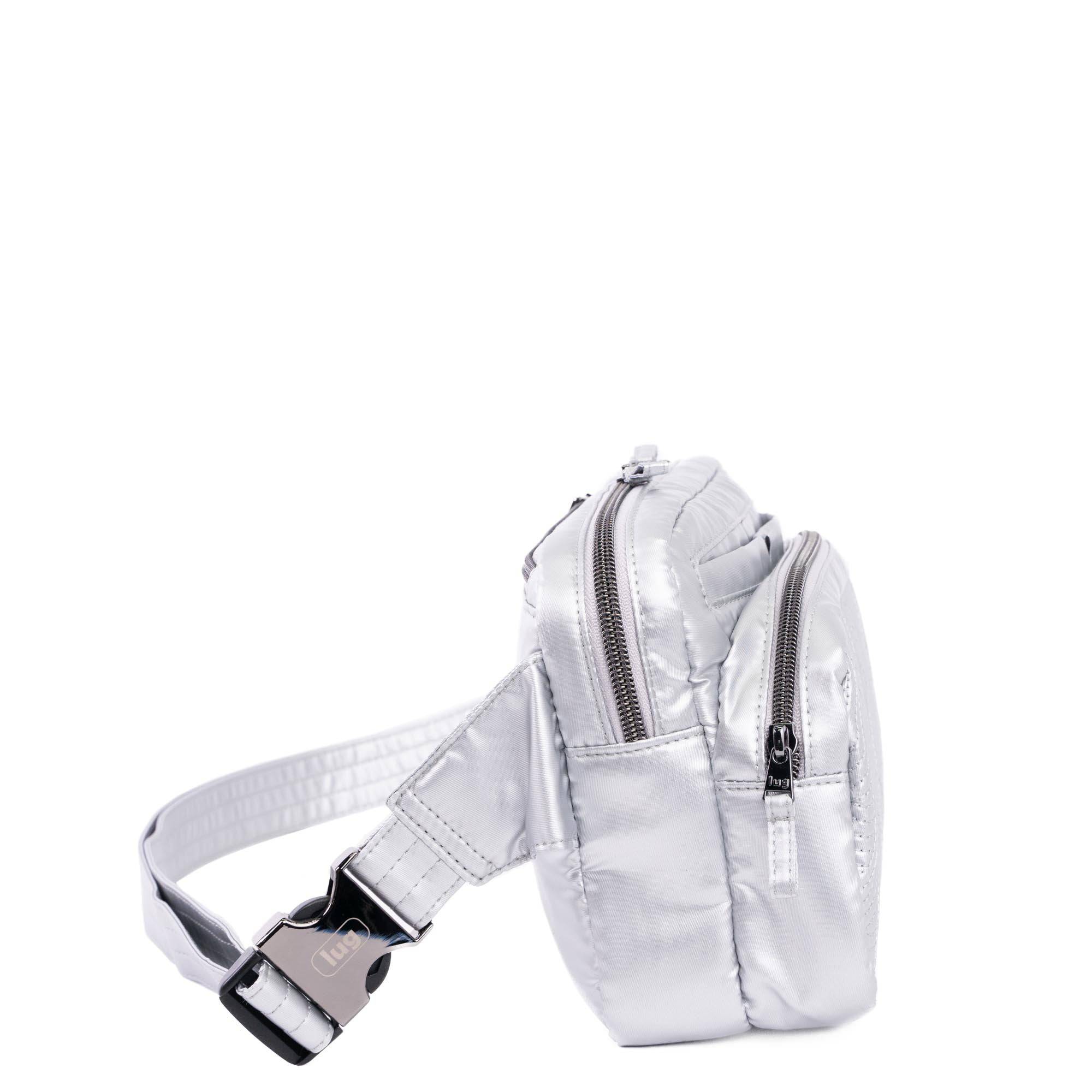Double Back Belt Bag - METALLIC SILVER - DoubleBack_MetallicSilver_03