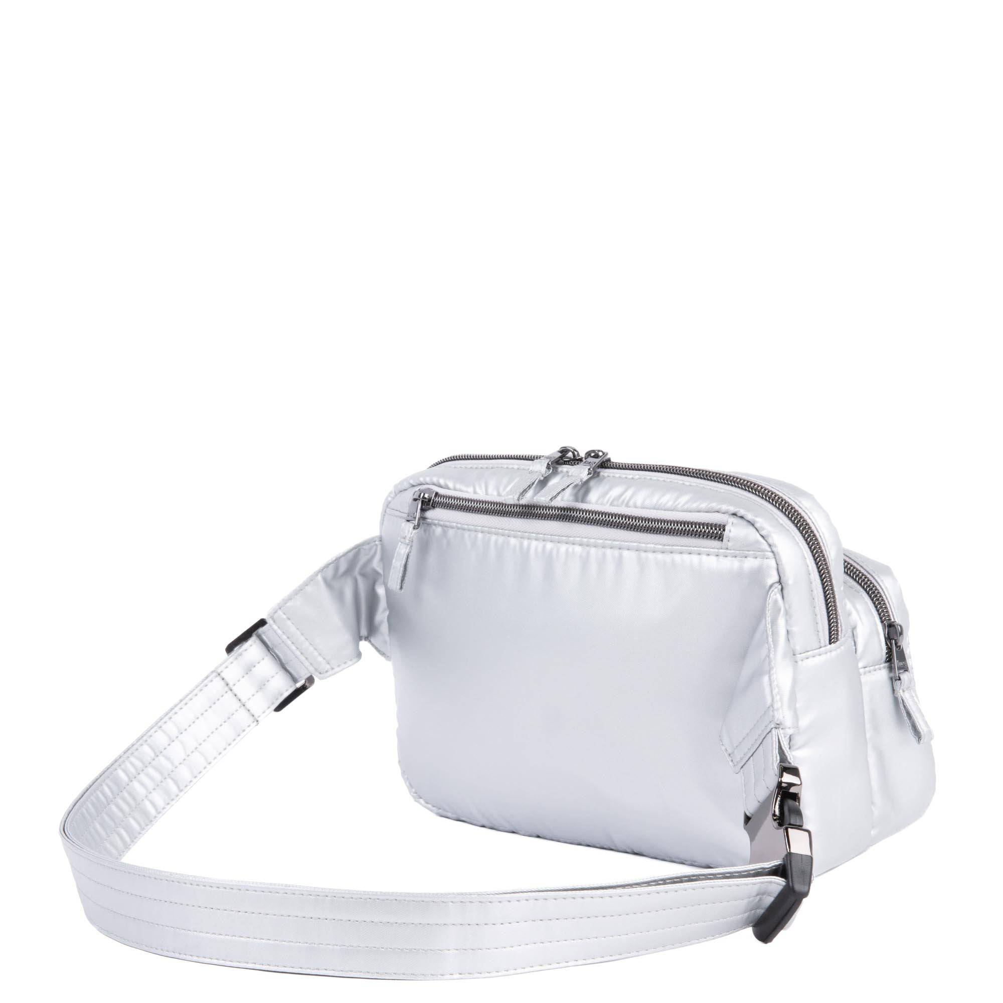 Double Back Belt Bag - METALLIC SILVER - DoubleBack_MetallicSilver_04