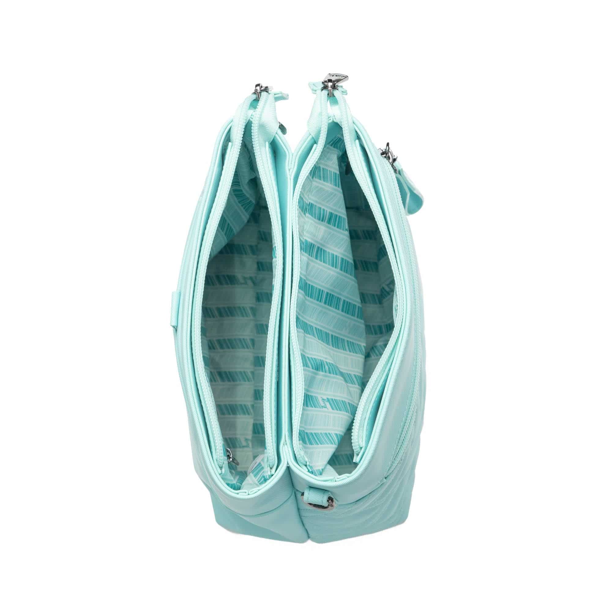 Double Dip Satin Luxe VL Crossbody Bag - AQUAMARINE - DoubleDip_SatinLuxe_Aquamarine_05