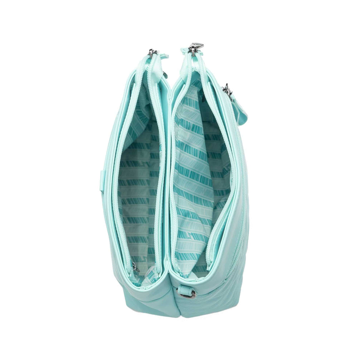 Double Dip Satin Luxe VL Crossbody Bag - AQUAMARINE - DoubleDip_SatinLuxe_Aquamarine_05