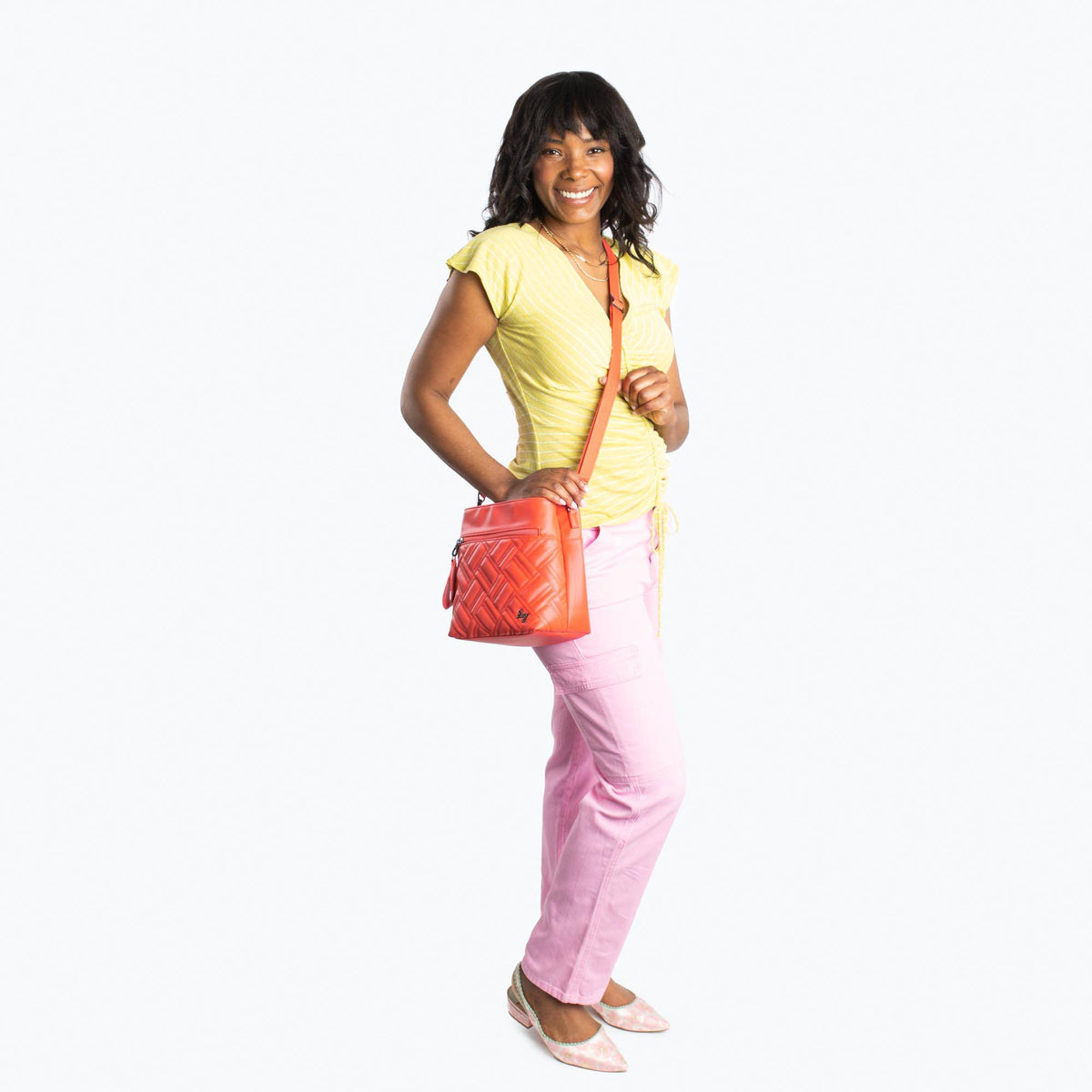 Double Dip Satin Luxe VL Crossbody Bag - - DoubleDip_SatinLuxe_BagProportions_03