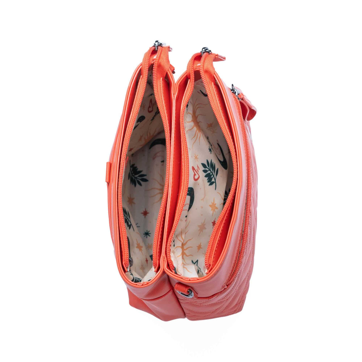 Double Dip Satin Luxe VL Crossbody Bag - PAPAYA - DoubleDip_SatinLuxe_Papaya_05