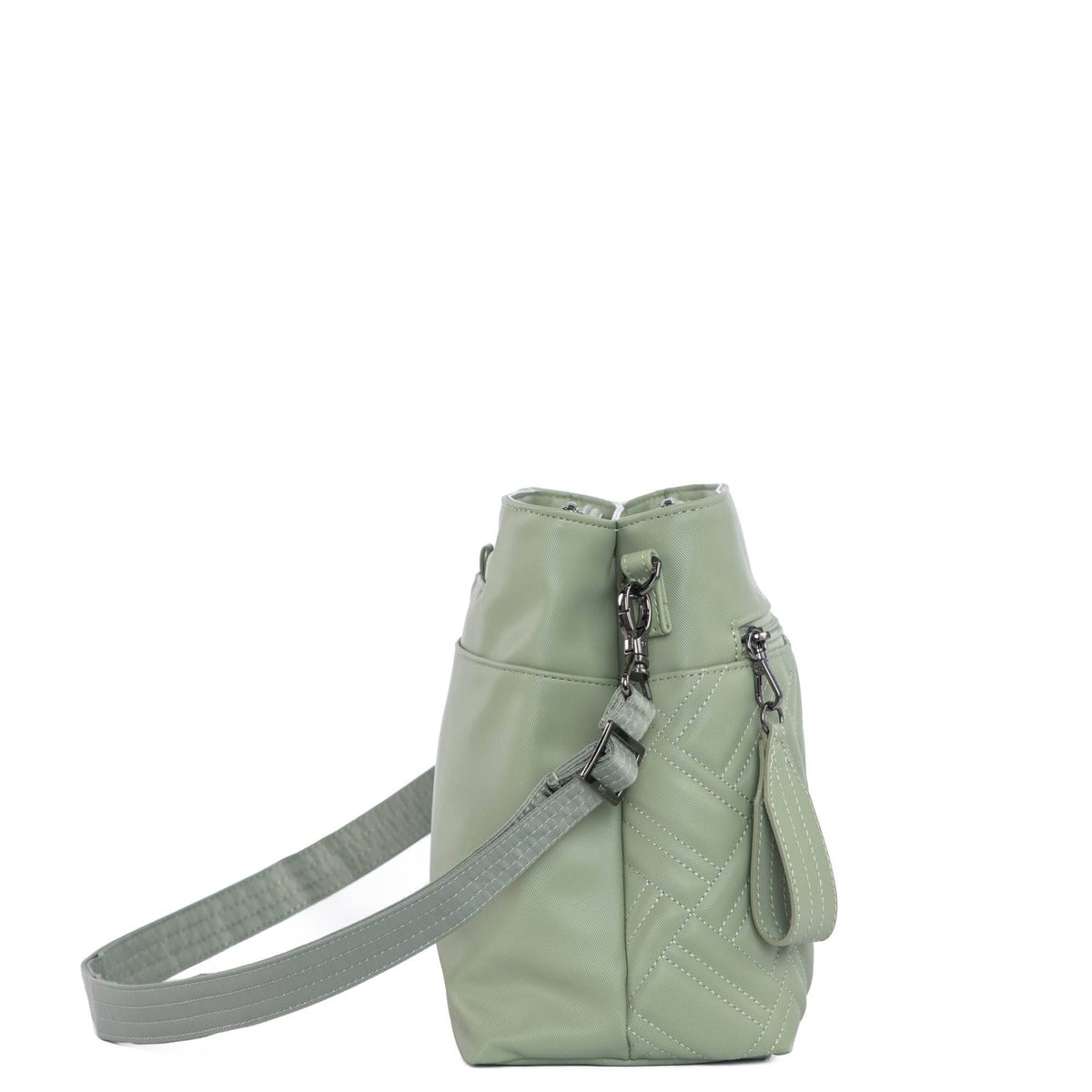 Double Dip Satin Luxe VL Crossbody Bag - SAGE GREEN - DoubleDip_SatinLuxe_SageGreen_03