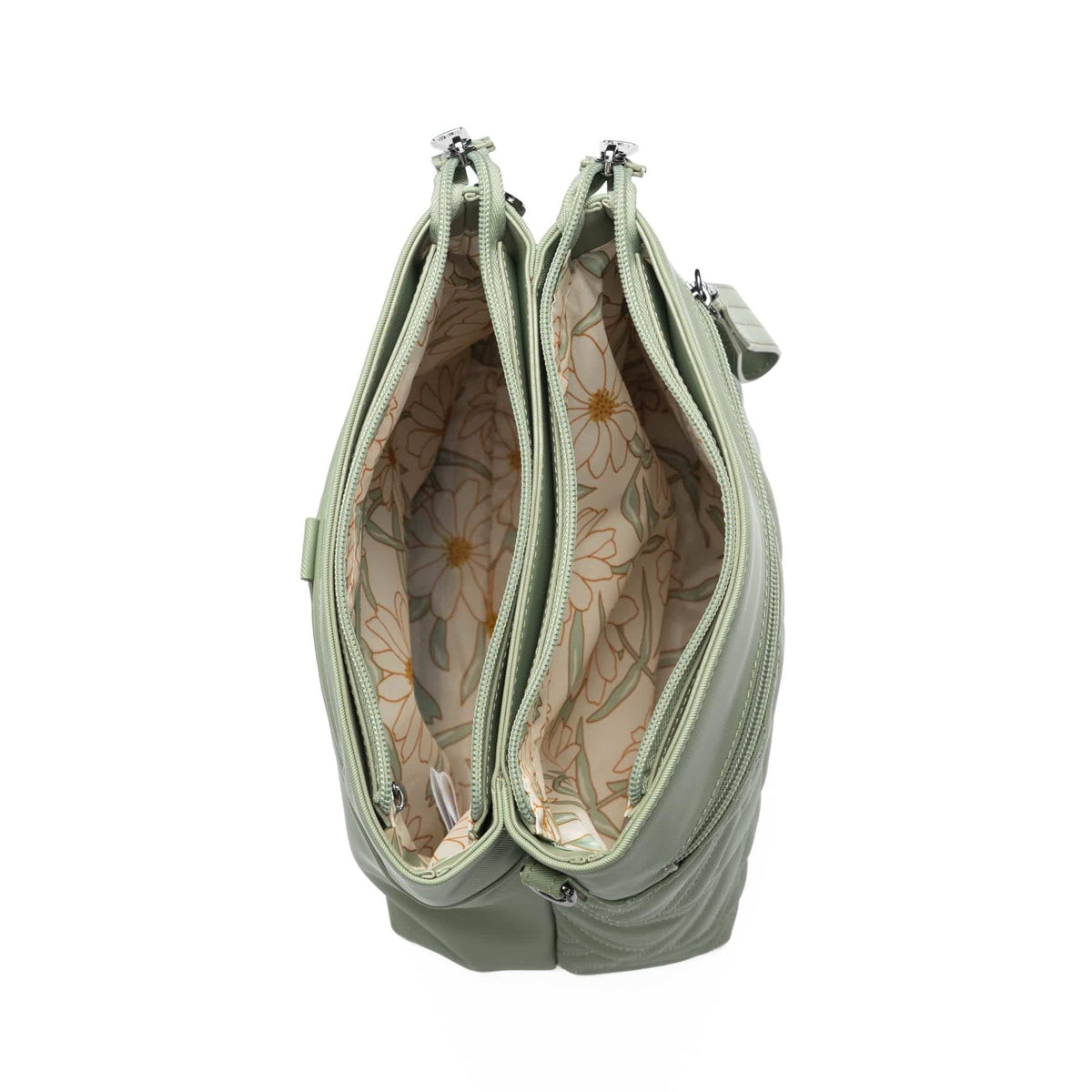 Double Dip Satin Luxe VL Crossbody Bag - SAGE GREEN - DoubleDip_SatinLuxe_SageGreen_05