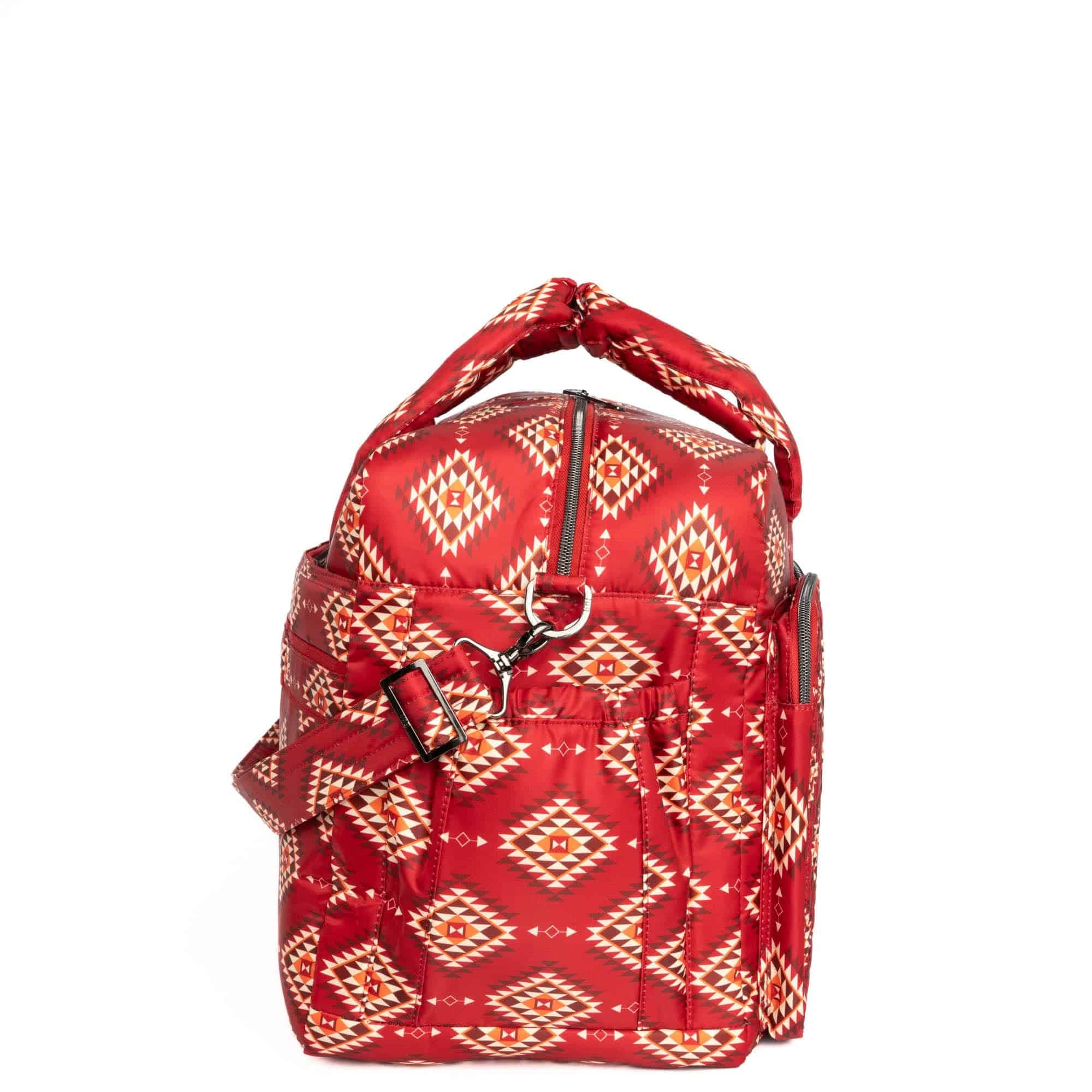 Guild Collection Classic Drifter Duffel - CRYSTAL HONEYCOMB RED - DrifterMD_CrystalHoneycomRed_03