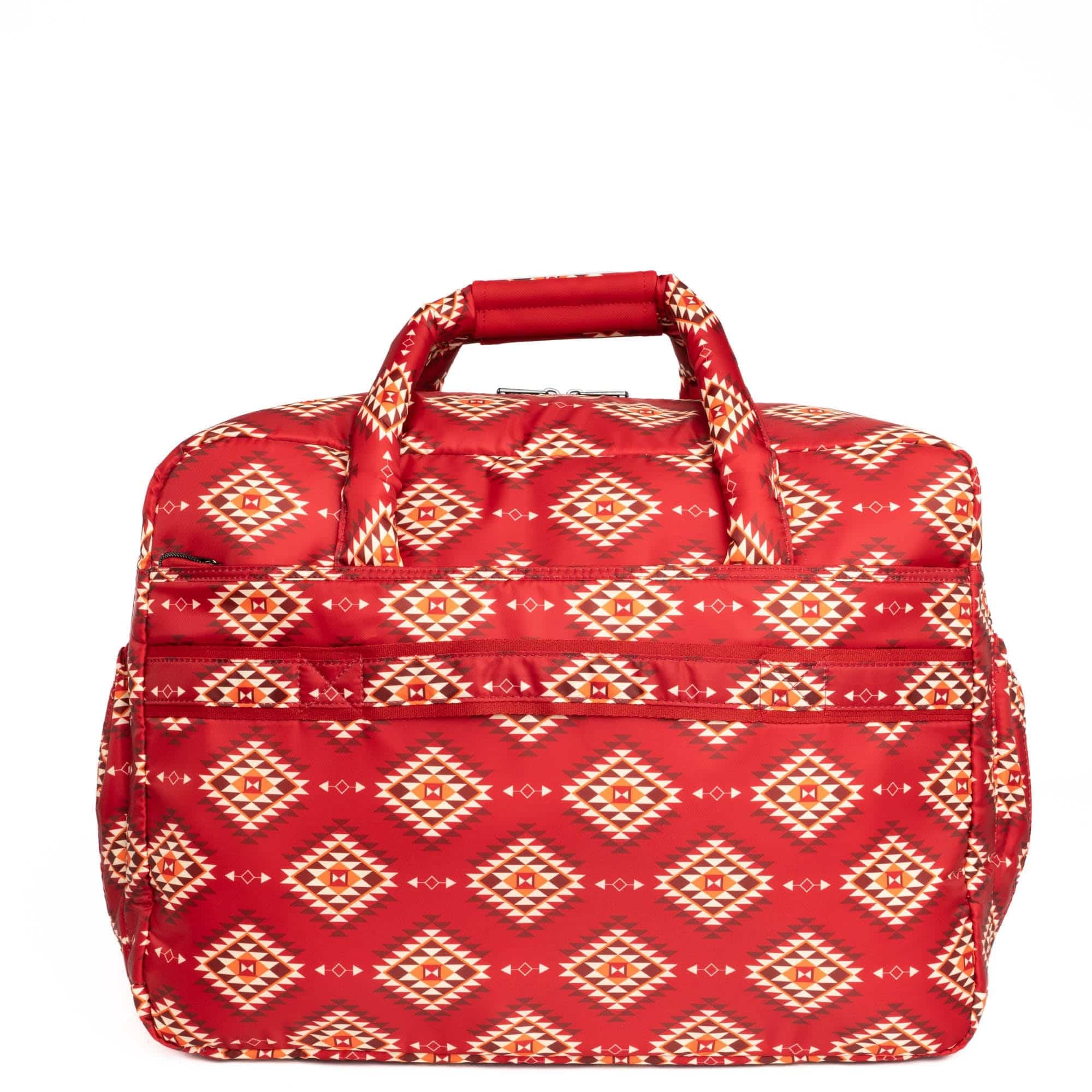 Guild Collection Classic Drifter Duffel - CRYSTAL HONEYCOMB RED - DrifterMD_CrystalHoneycomRed_04