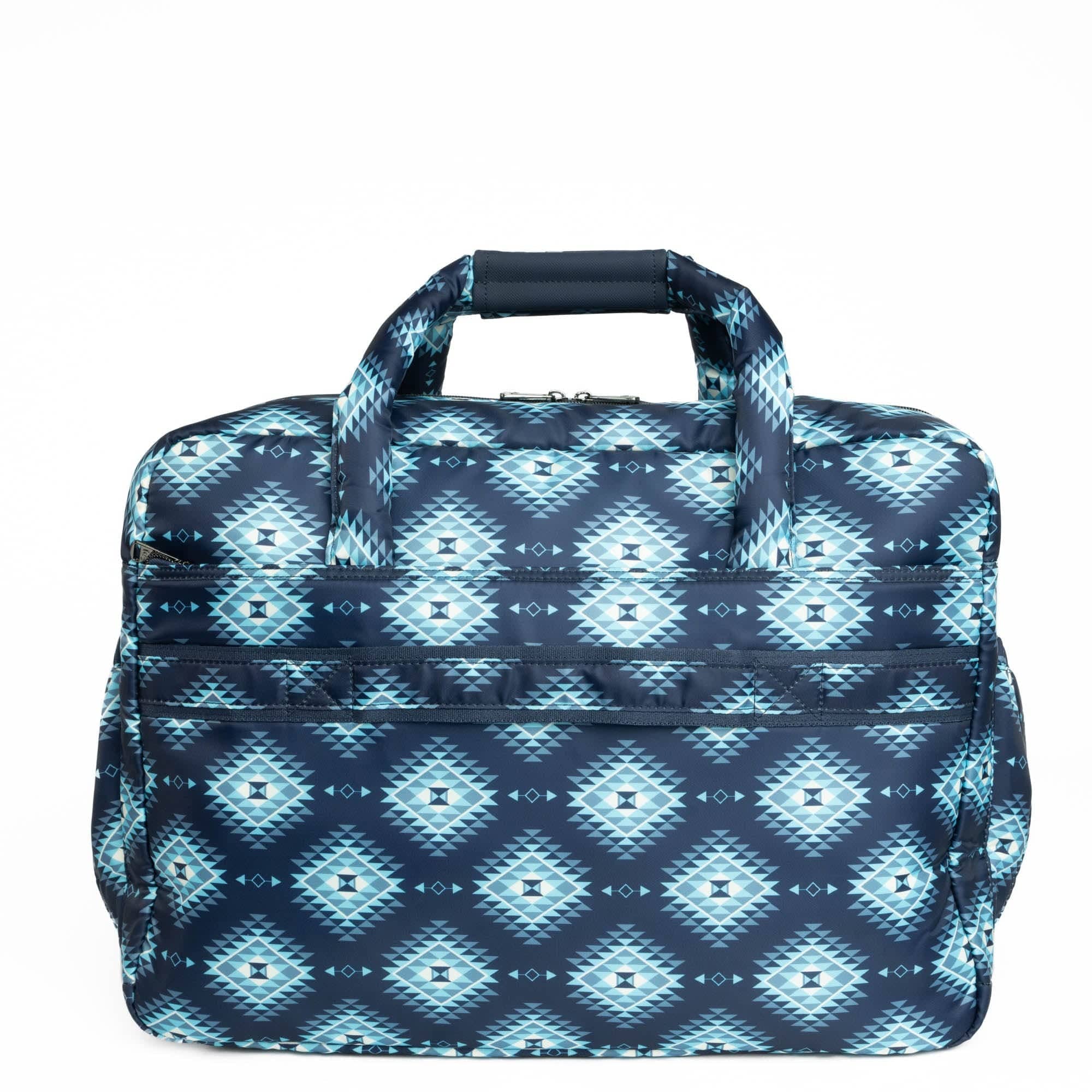 Guild Collection Classic Drifter Duffel - CRYSTAL HONEYCOMB BLUE - DrifterMD_CrystalHoneycombBlue_04