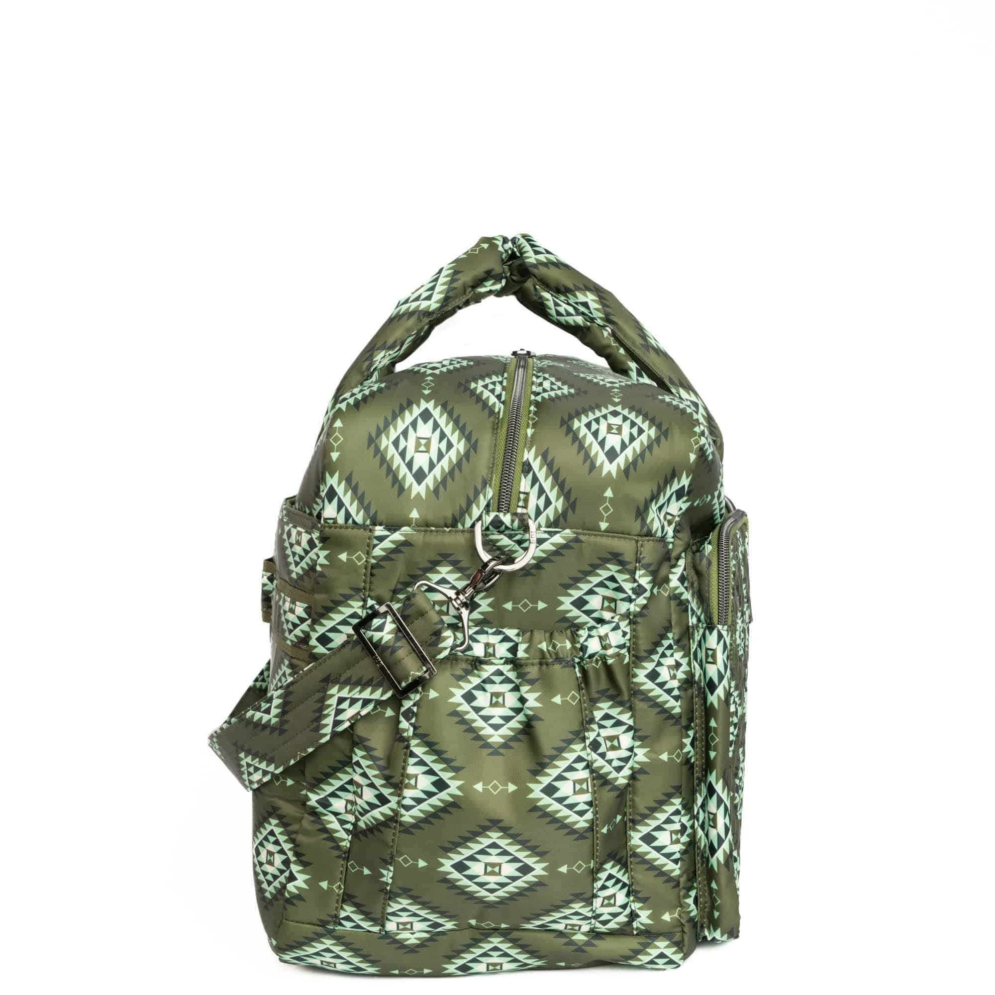 Guild Collection Classic Drifter Duffel - CRYSTAL HONEYCOMB GREEN - DrifterMD_CrystalHoneycombGreen_03