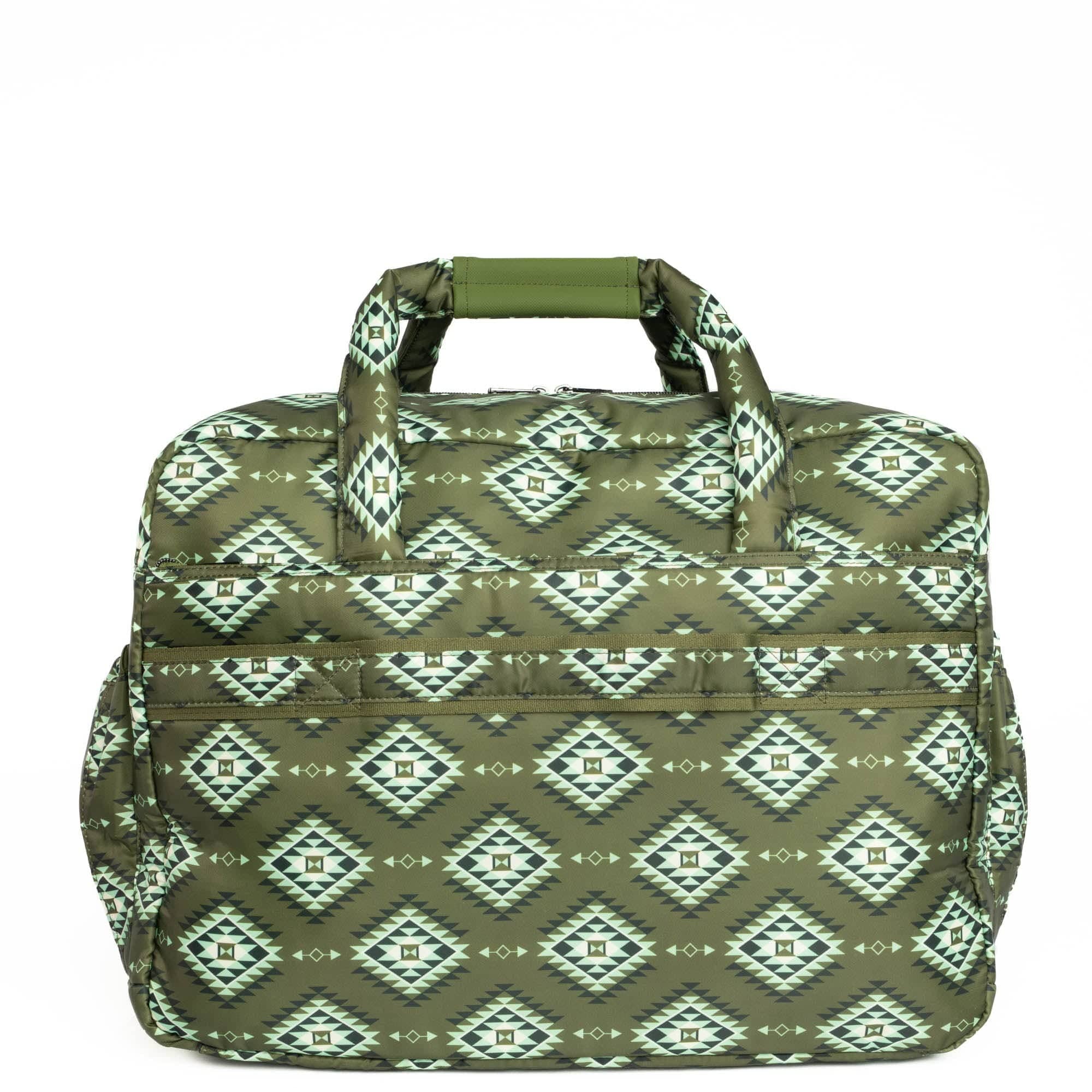 Guild Collection Classic Drifter Duffel - CRYSTAL HONEYCOMB GREEN - DrifterMD_CrystalHoneycombGreen_04