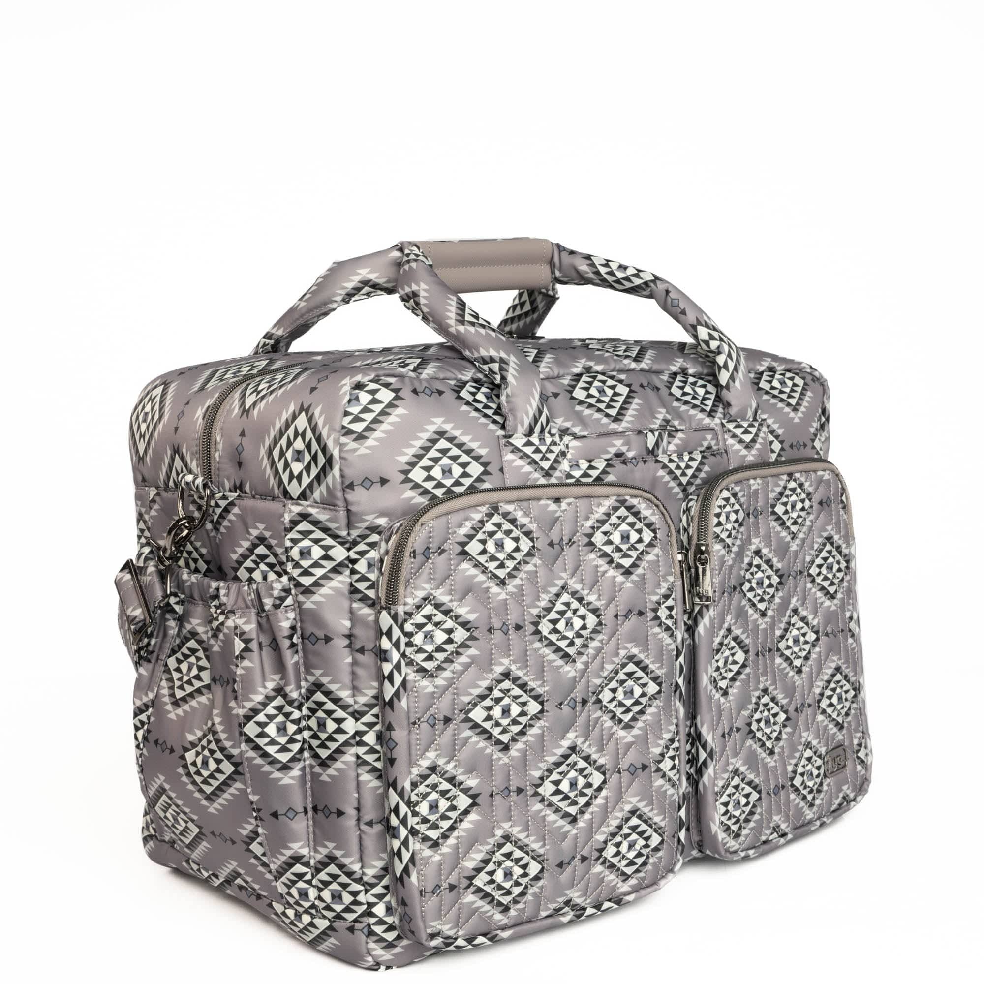 Guild Collection Classic Drifter Duffel - CRYSTAL HONEYCOMB GREY - DrifterMD_CrystalHoneycombGrey_02