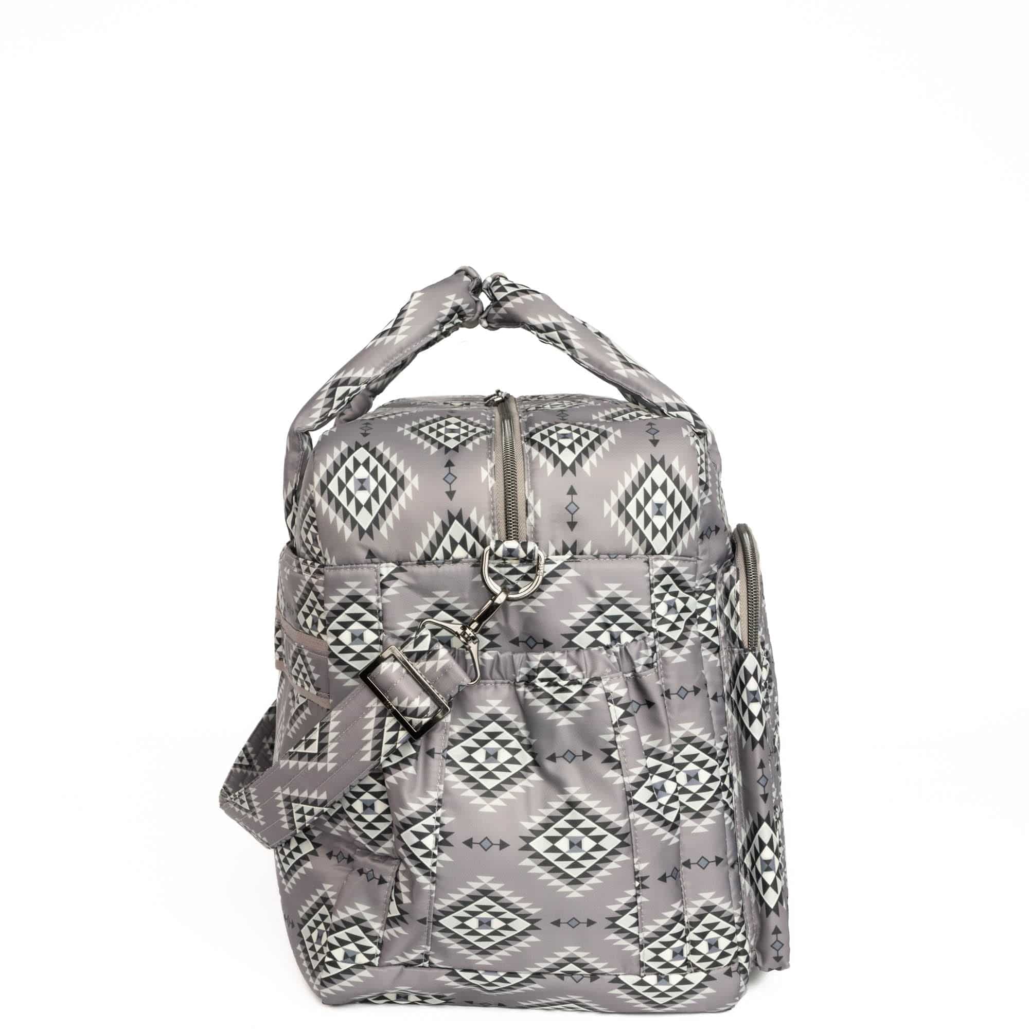 Guild Collection Classic Drifter Duffel - CRYSTAL HONEYCOMB GREY - DrifterMD_CrystalHoneycombGrey_03
