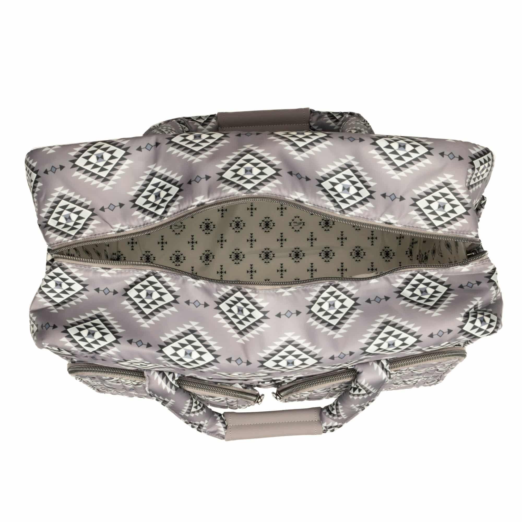 Guild Collection Classic Drifter Duffel - CRYSTAL HONEYCOMB GREY - DrifterMD_CrystalHoneycombGrey_05