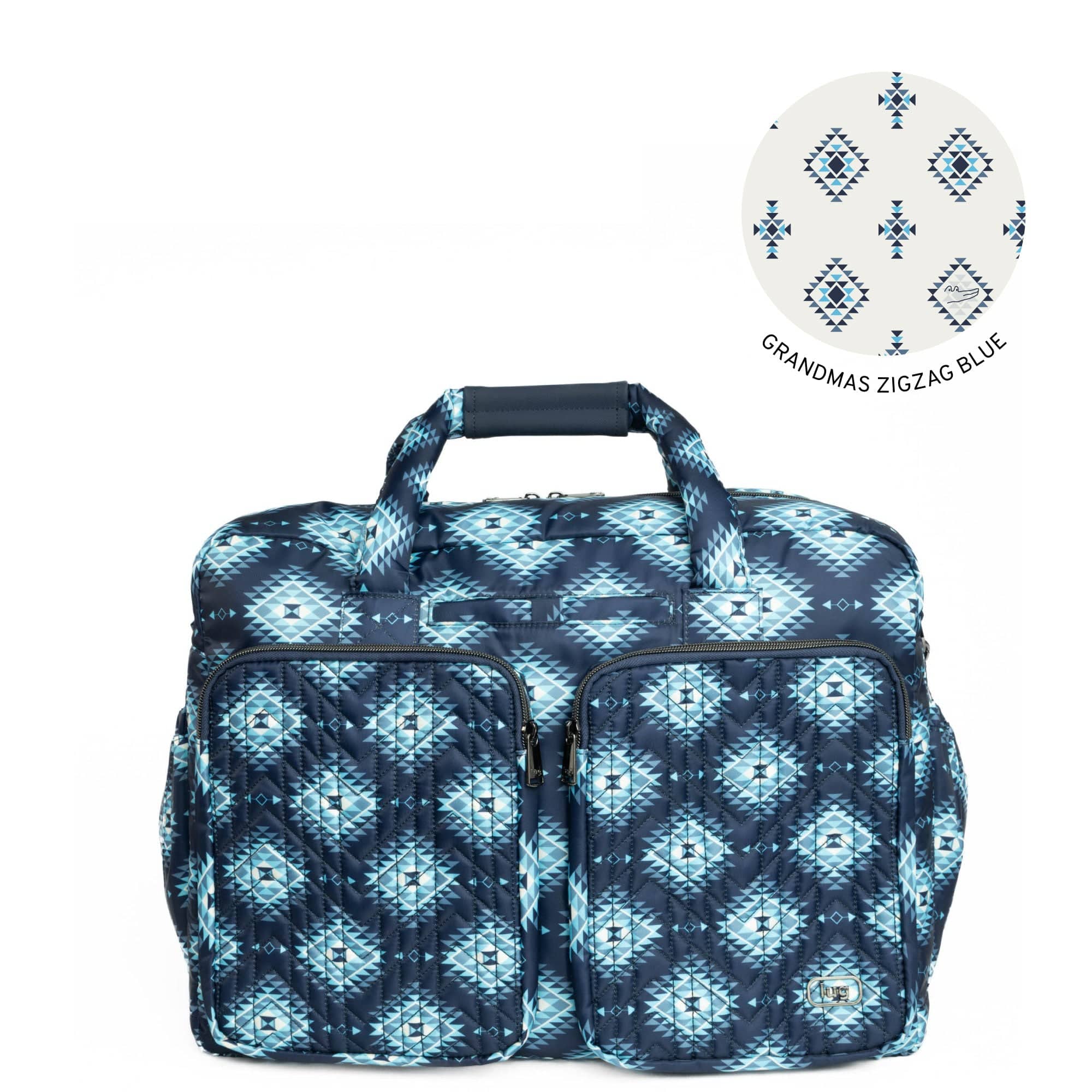 Guild Collection Classic Drifter Duffel - CRYSTAL HONEYCOMB BLUE - Drifter_CrystalHoneycombBlue