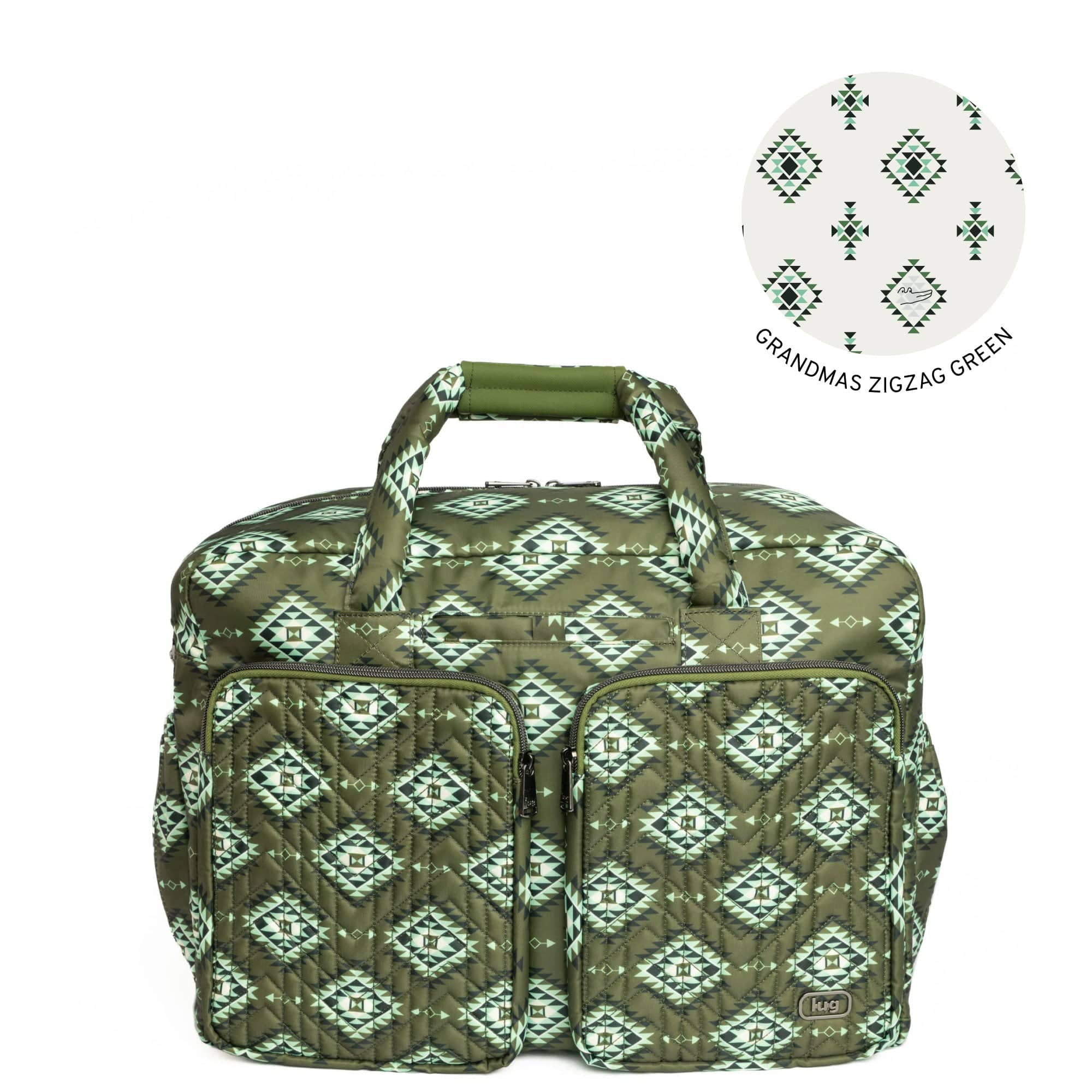 Guild Collection Classic Drifter Duffel - CRYSTAL HONEYCOMB GREEN - Drifter_CrystalHoneycombGreen